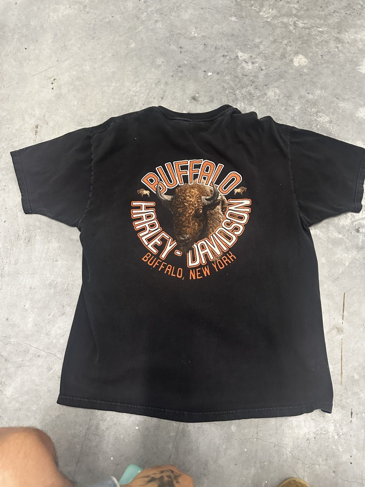 Vintage Harley-Davidson Flames Rhinestone Custom Tee – XL Size US XL / EU 56 / 4 - 3 Thumbnail