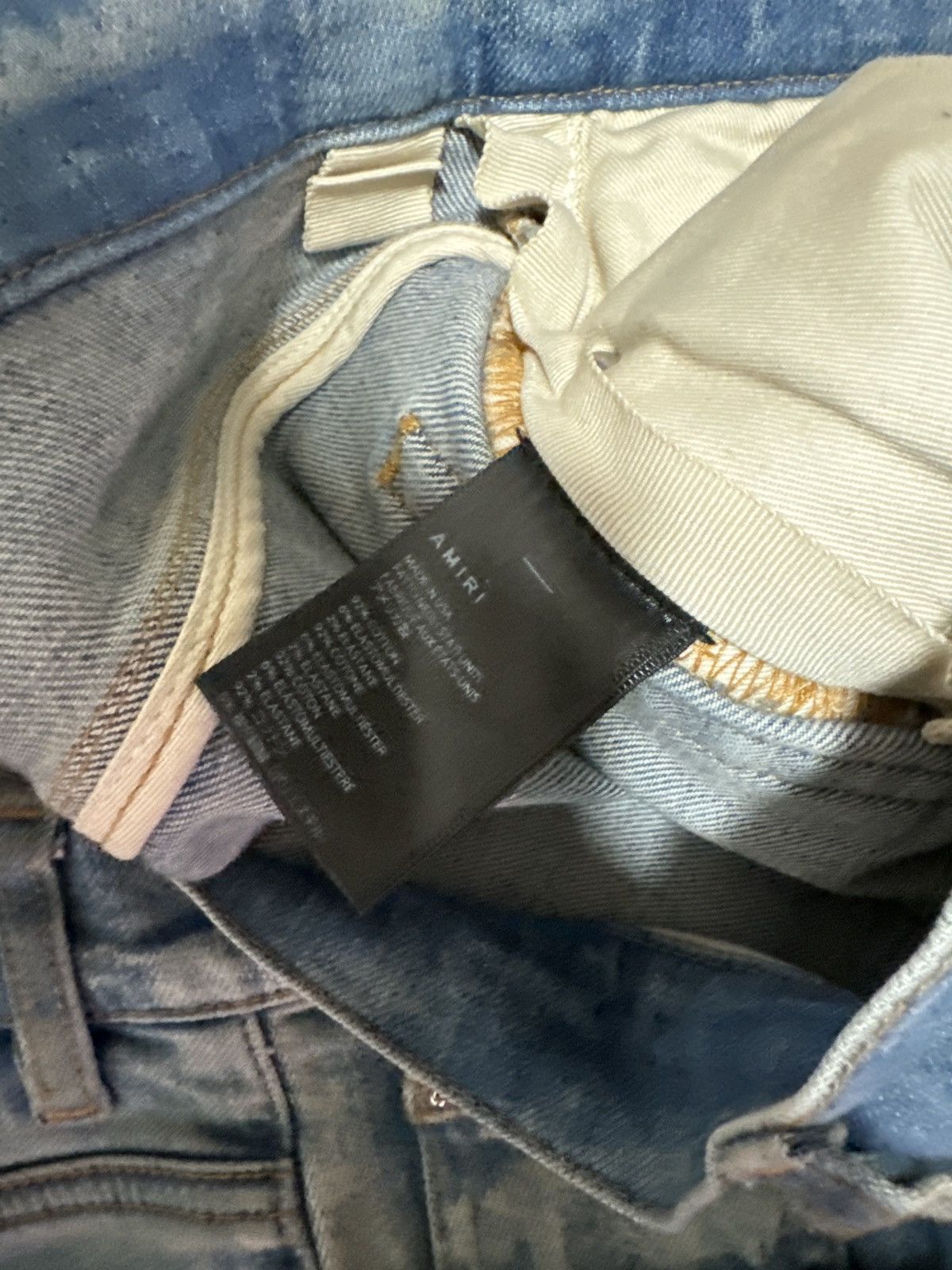 Amiri Amiri with blue stones Size US 34 / EU 50 - 2 Thumbnail