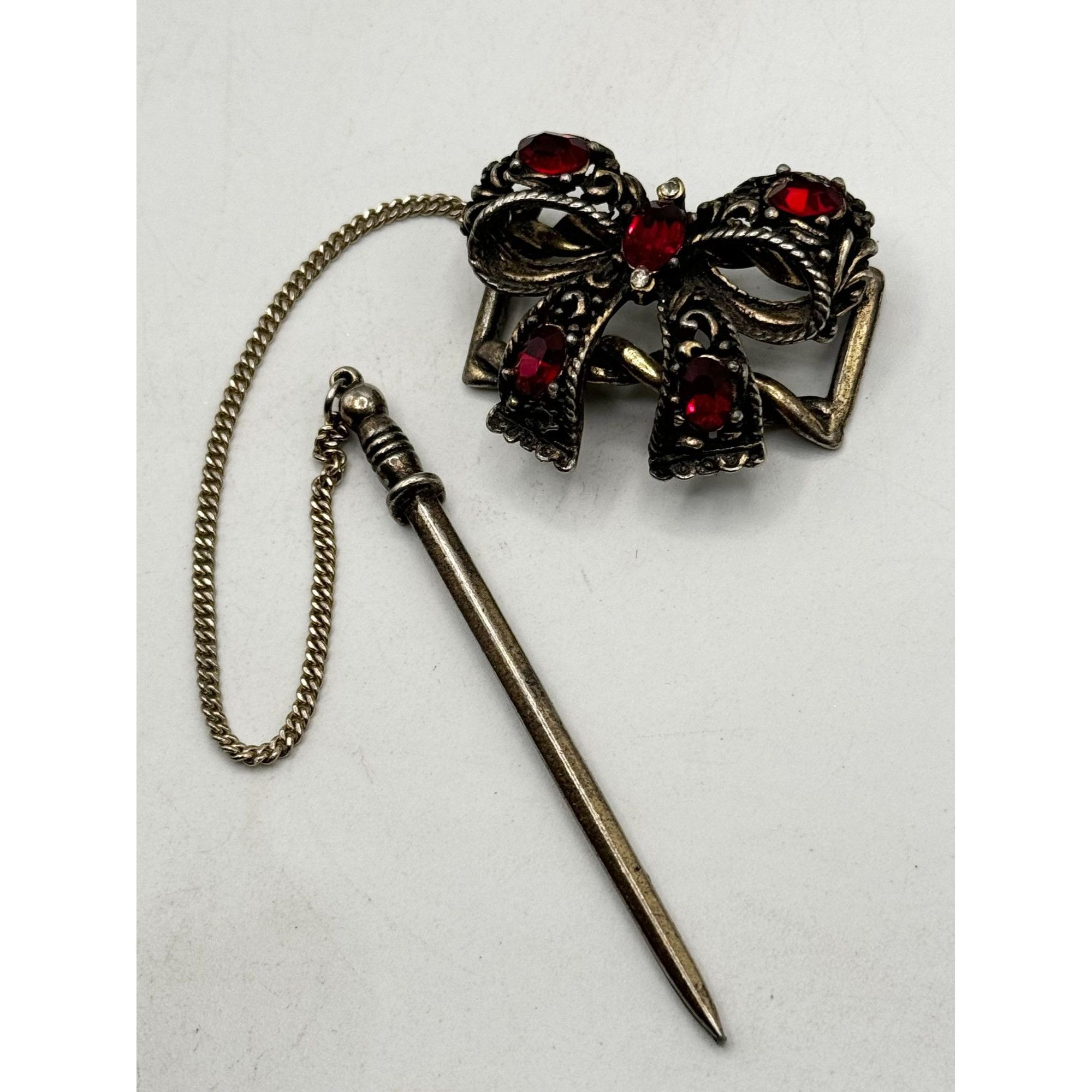 Vintage 1950 Intercontinental I & E rhinestone bow buckle Size ONE SIZE - 1 Thumbnail
