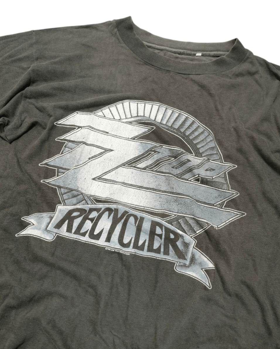 Band Tees 90s ZZ TOP RECYCLER WORLD TOUR 1991 Vintage Tee Size US L / EU 52-54 / 3 - 1 Thumbnail