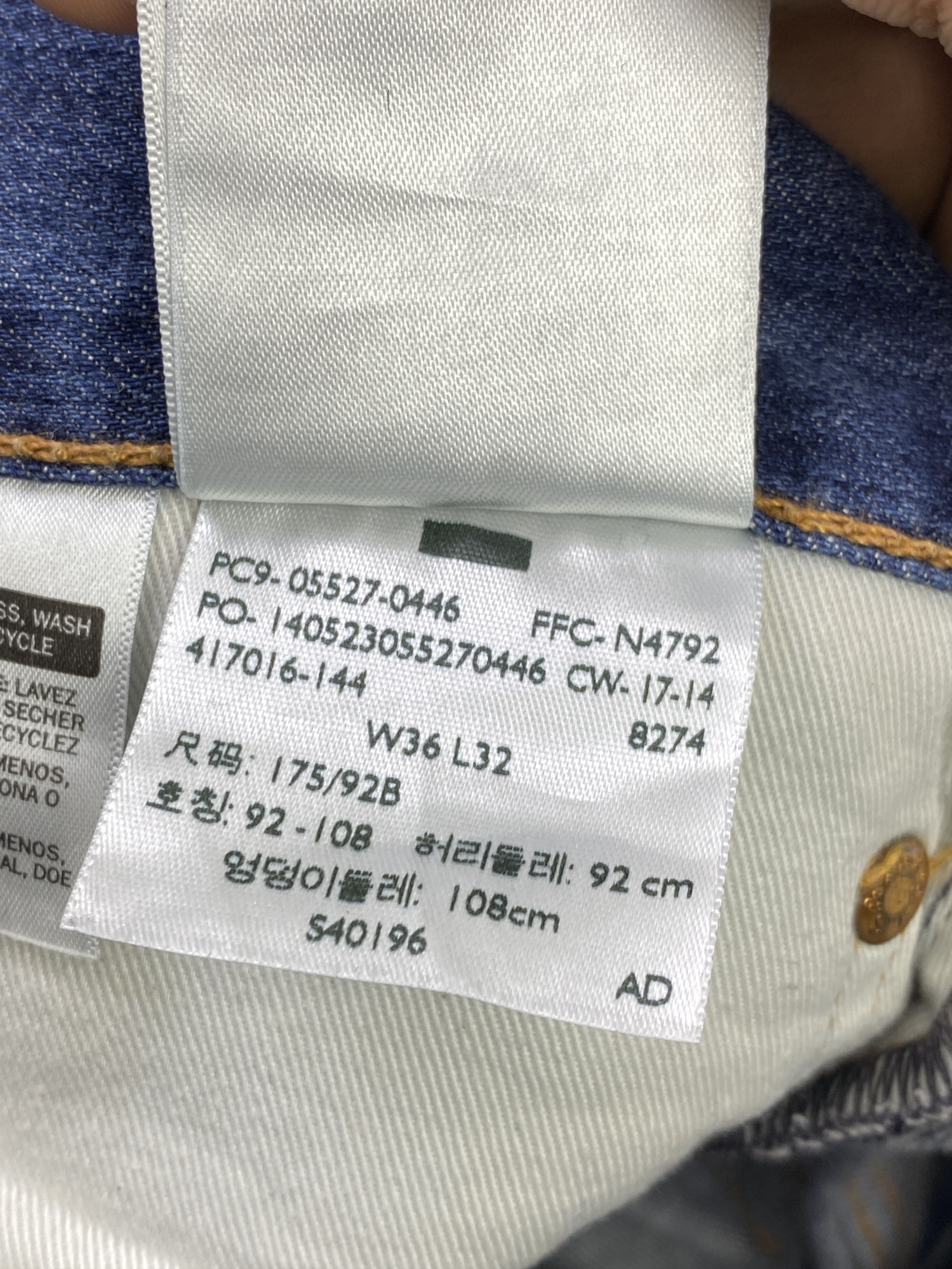 Levi's Vintage Levis 527 Faded Blue Jeans DP2863 Size US 37 - 16 Thumbnail