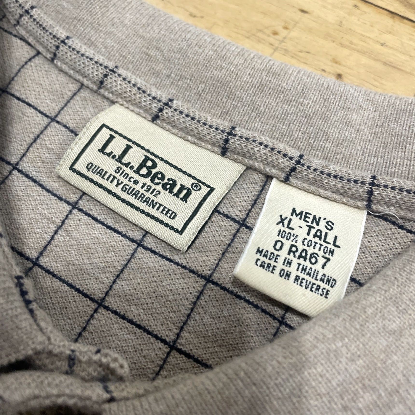 Vintage VINTAGE LL Bean Polo Shirt Men XL Tall Brown Plaid Money XL-Tall XLT Rugby Sweater Polo Shirt Size US XL / EU 56 / 4 - 5 Thumbnail