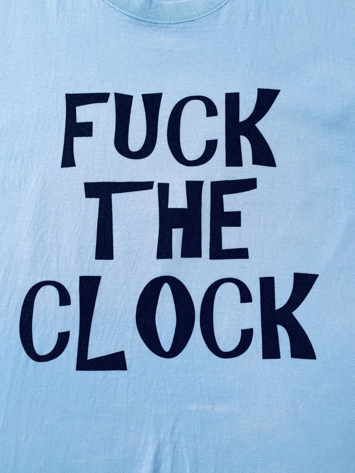 Vintage Vintage Fuck The Clock Rare Tees Size US M / EU 48-50 / 2 - 3 Thumbnail