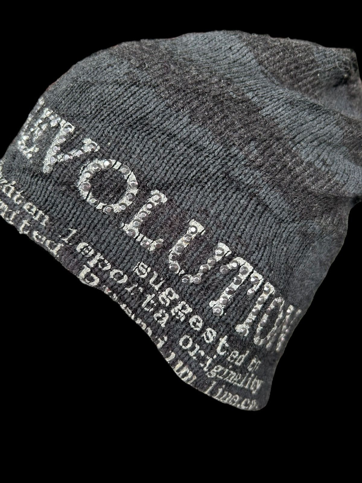 14th Addiction × Hysteric Glamour × Japanese Brand ☠️ Punk Bondage Style Beanie Hats ☠️ Size ONE SIZE - 3 Thumbnail