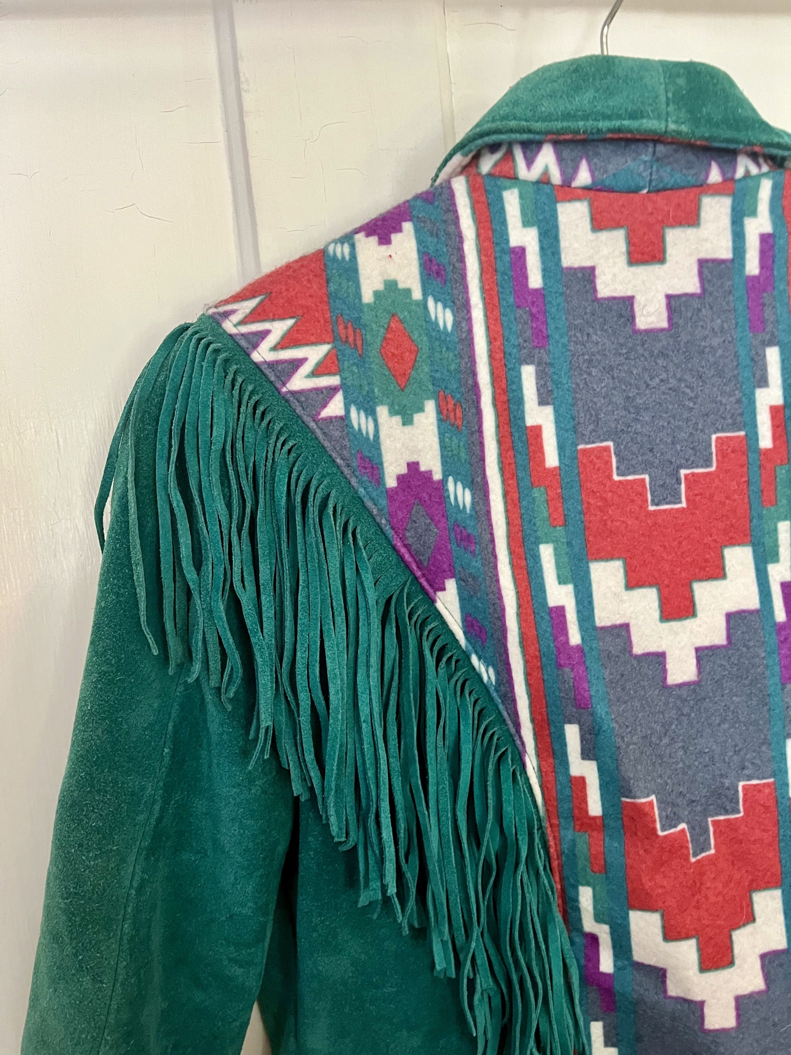 Vintage Lariat Leather, USA-made fringed leather jacket Size S / US 4 / IT 40 - 2 Thumbnail