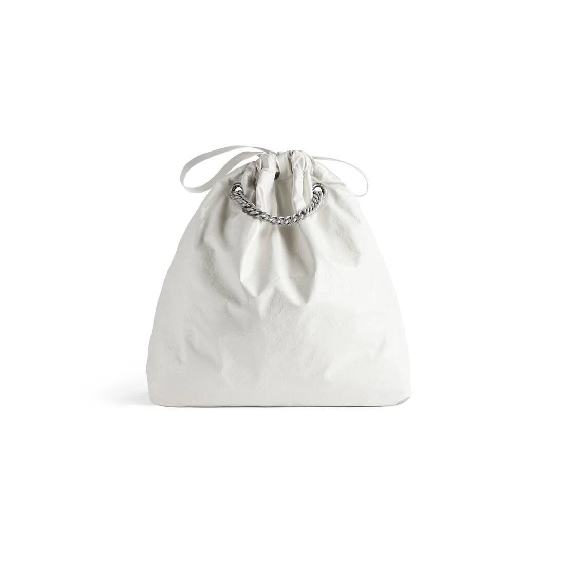 Balenciaga o1srvl11e0925 Size: OS / Crush Medium Tote Bag in White Size ONE SIZE - 4 Thumbnail