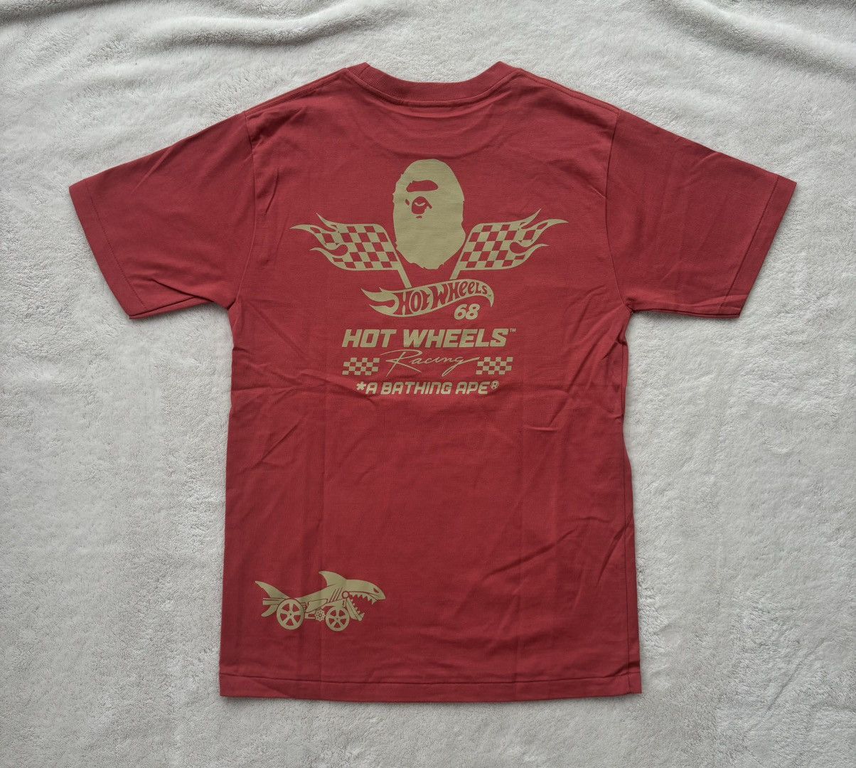 Bape Bape x Hot Wheels Collection Red Tee Size US S / EU 44-46 / 1 - 2 Thumbnail