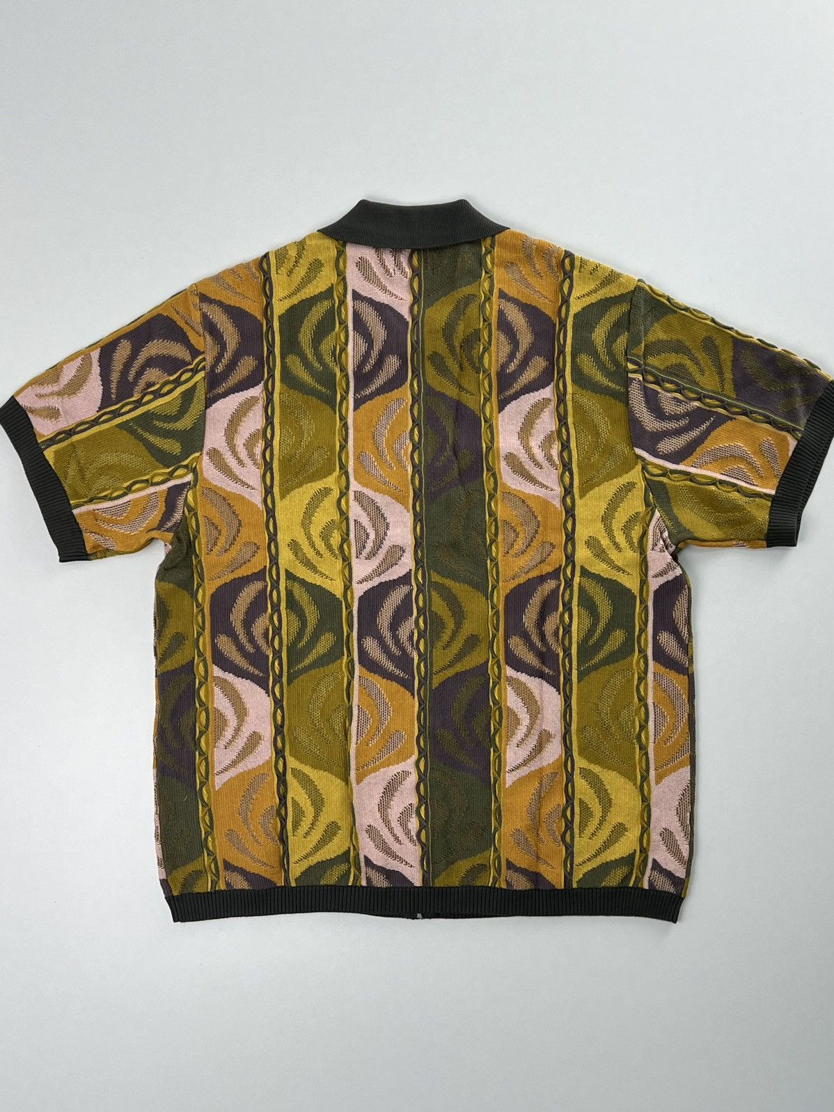 Supreme Abstract textured zip up polo Size US M / EU 48-50 / 2 - 11 Thumbnail