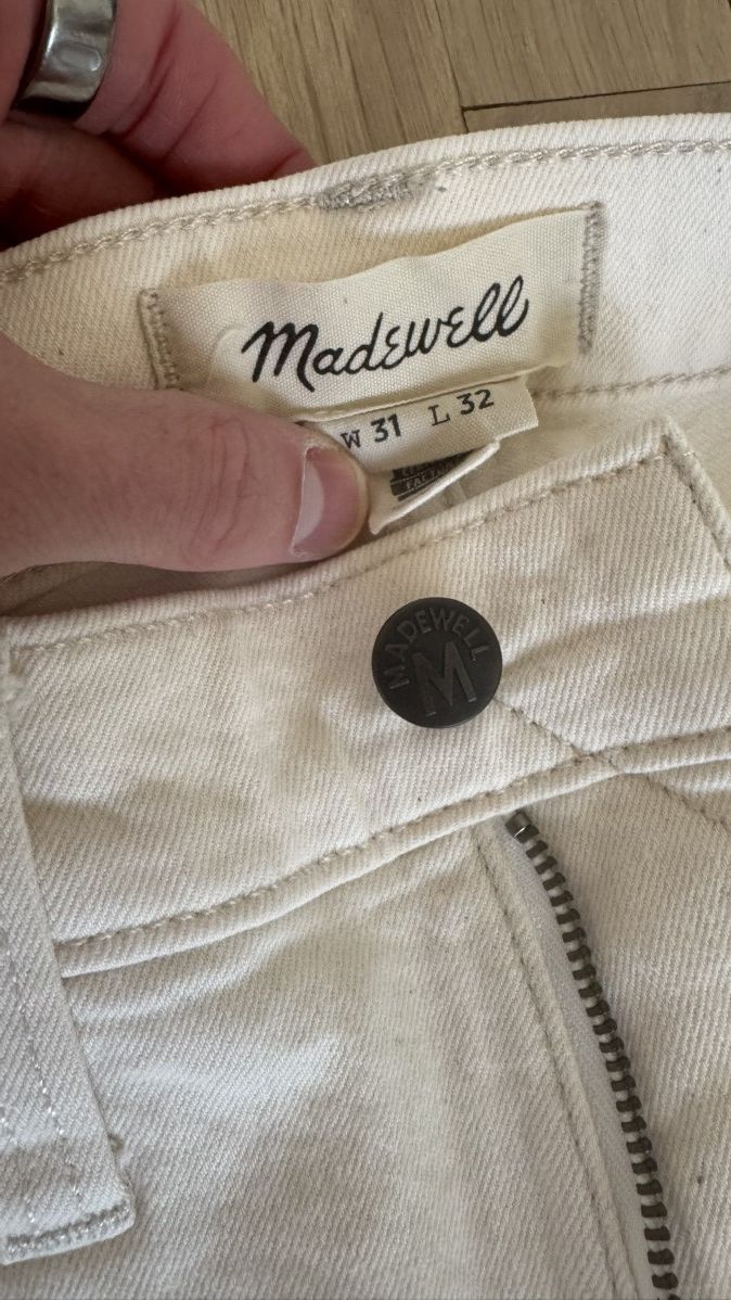 Madewell Madewell - Relaxed Taper / Cream Size US 31 - 3 Thumbnail
