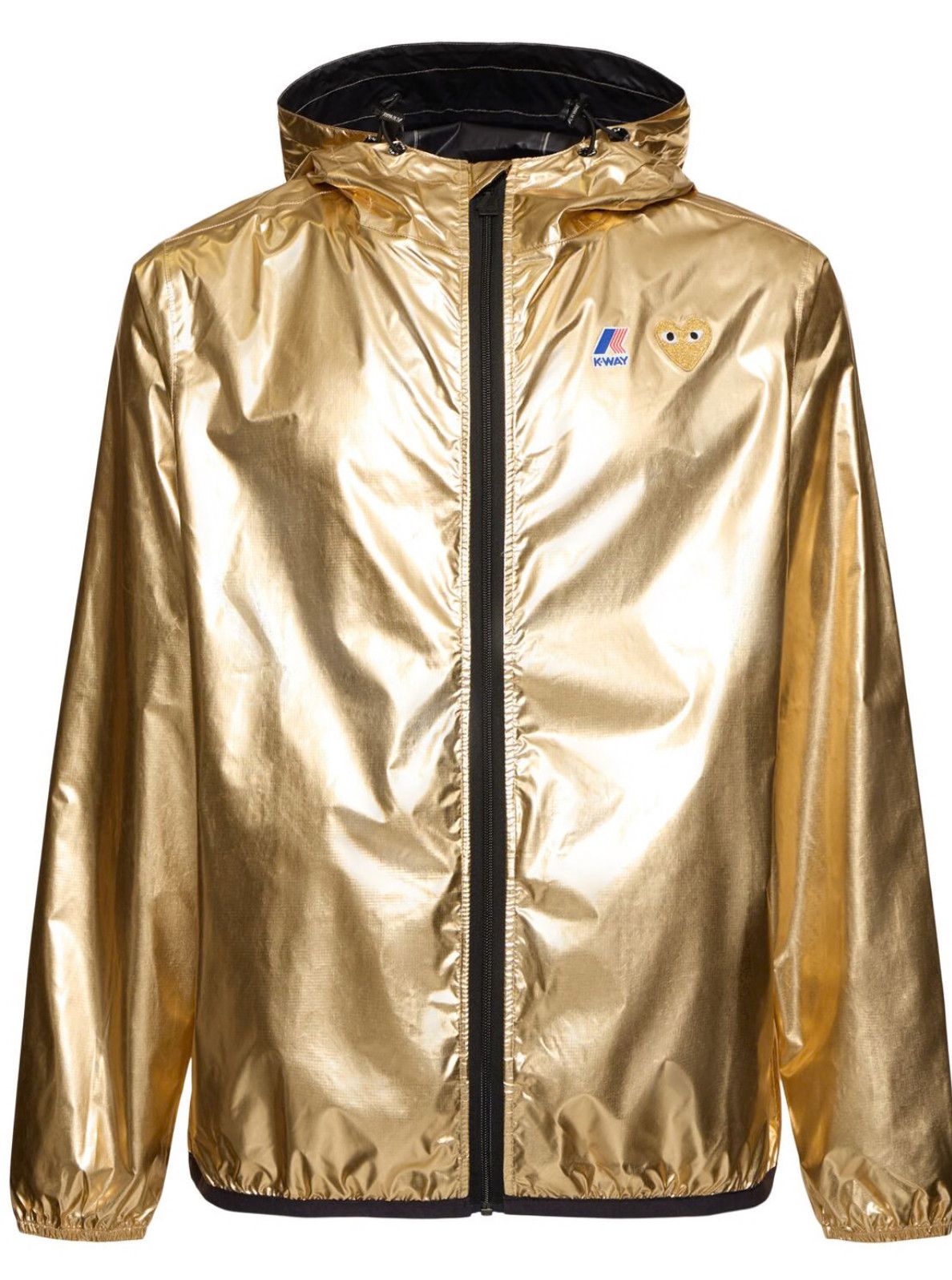 Gold K-Way Edition Emblem Rain Jacket