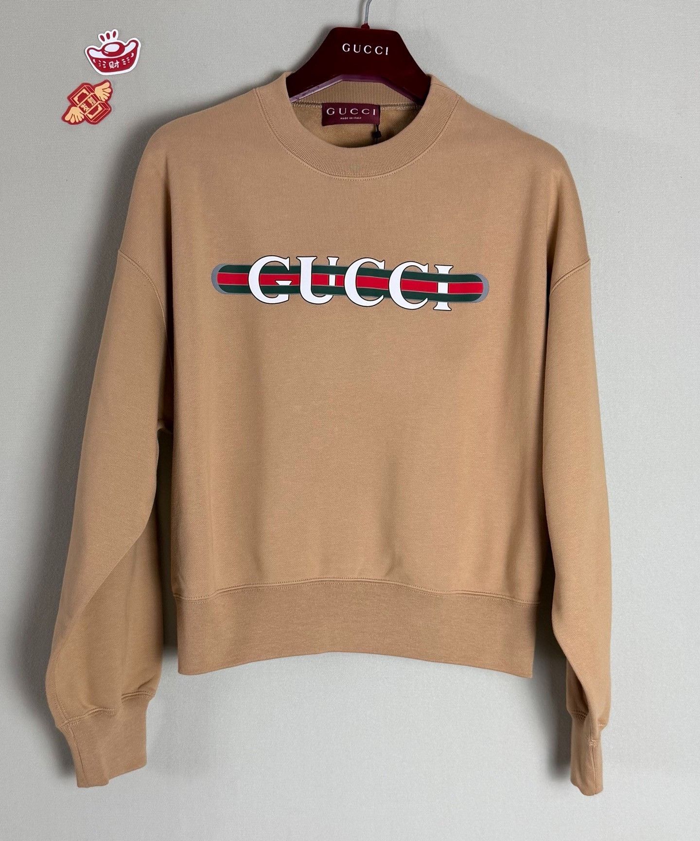 Gucci Gucci Green Red Green Logo Sweatshirt Size US S / EU 44-46 / 1 - 1 Thumbnail