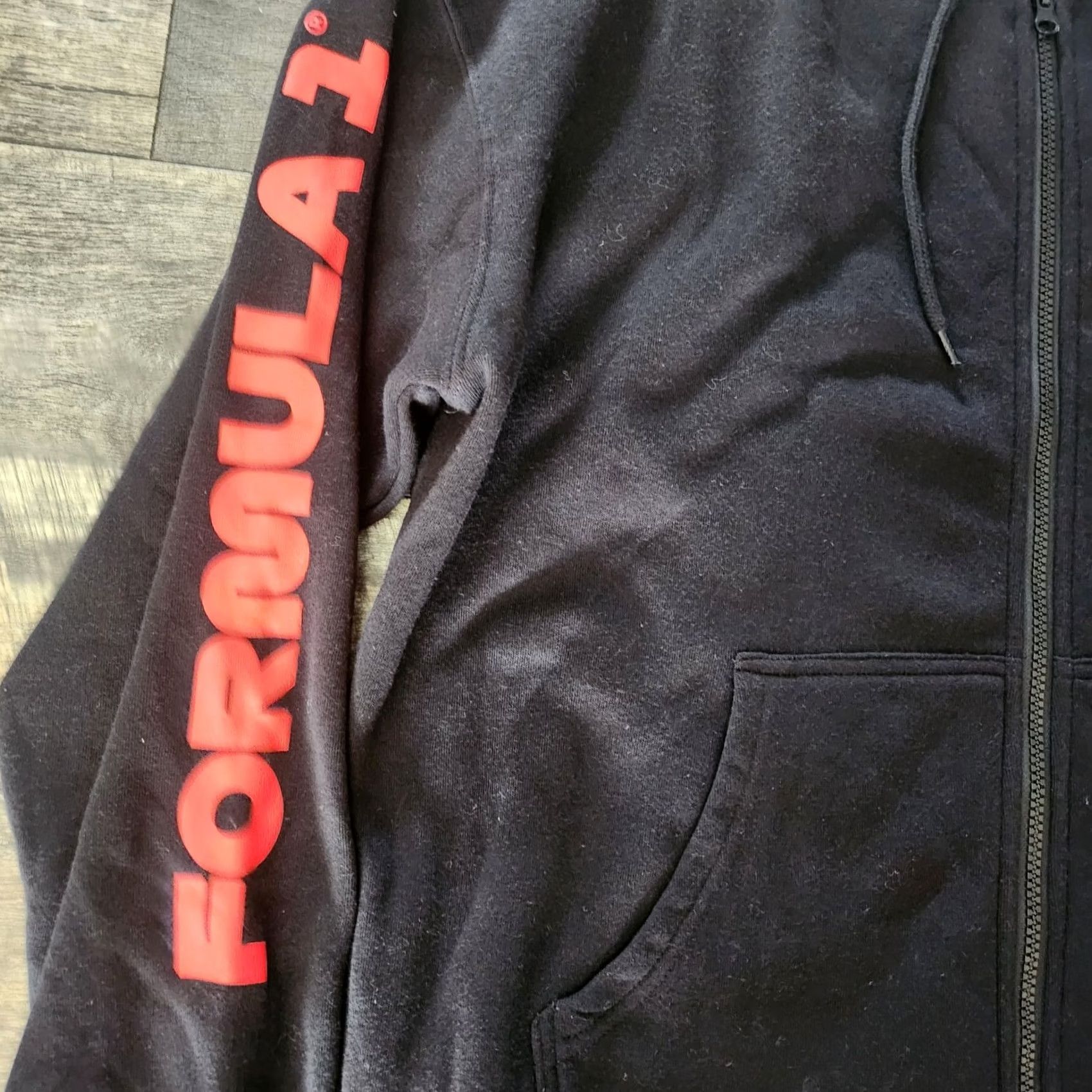 Vintage VINTAGE Formula 1 Hoodie Womens Large Full Zip Black Camo Embroidered New Size L / US 10 / IT 46 - 7 Thumbnail