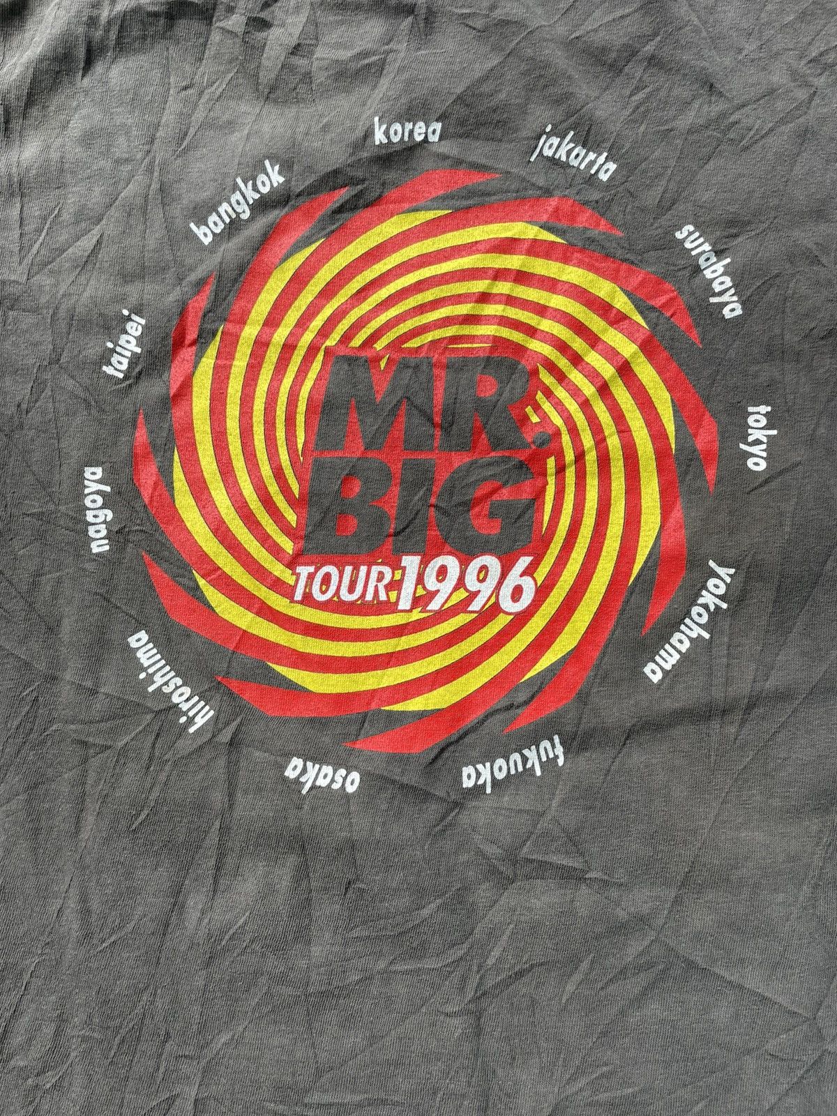 Vintage VTG 1996 Mr Big Japan Tour Faded Distresed Size US L / EU 52-54 / 3 - 12 Thumbnail