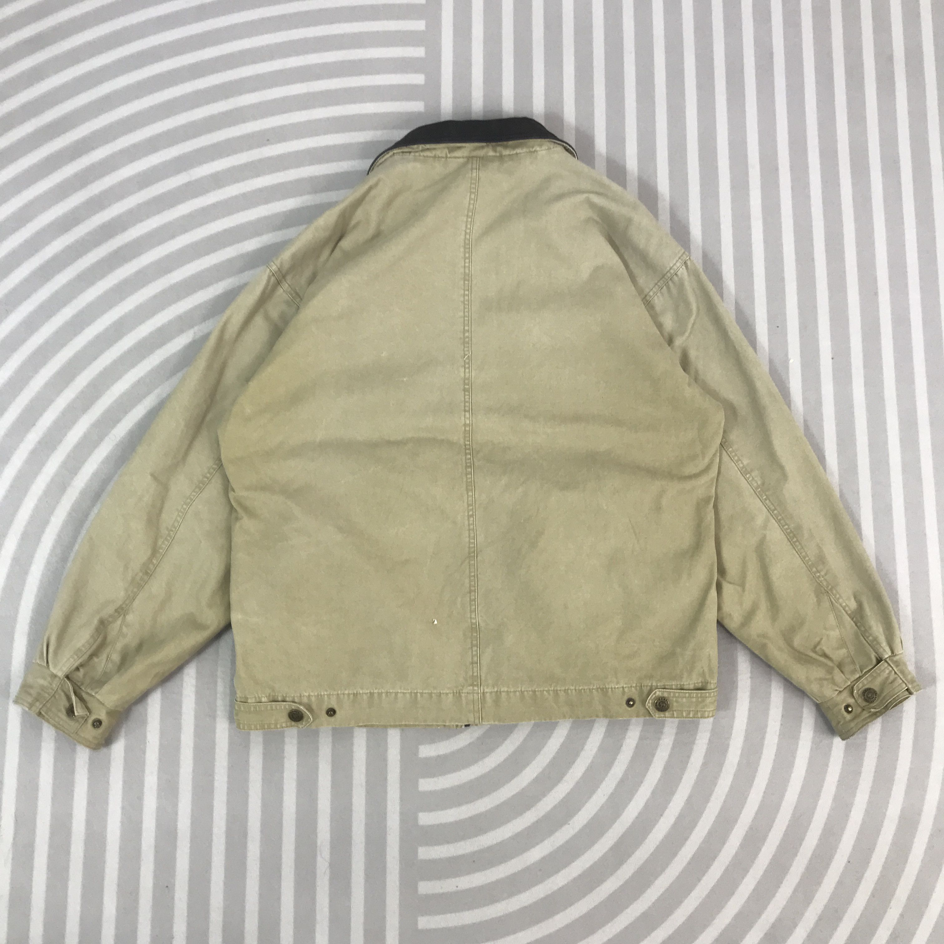 Camel Vintage Camel Collection leather collar Jacket K67B6 Size US L / EU 52-54 / 3 - 3 Thumbnail