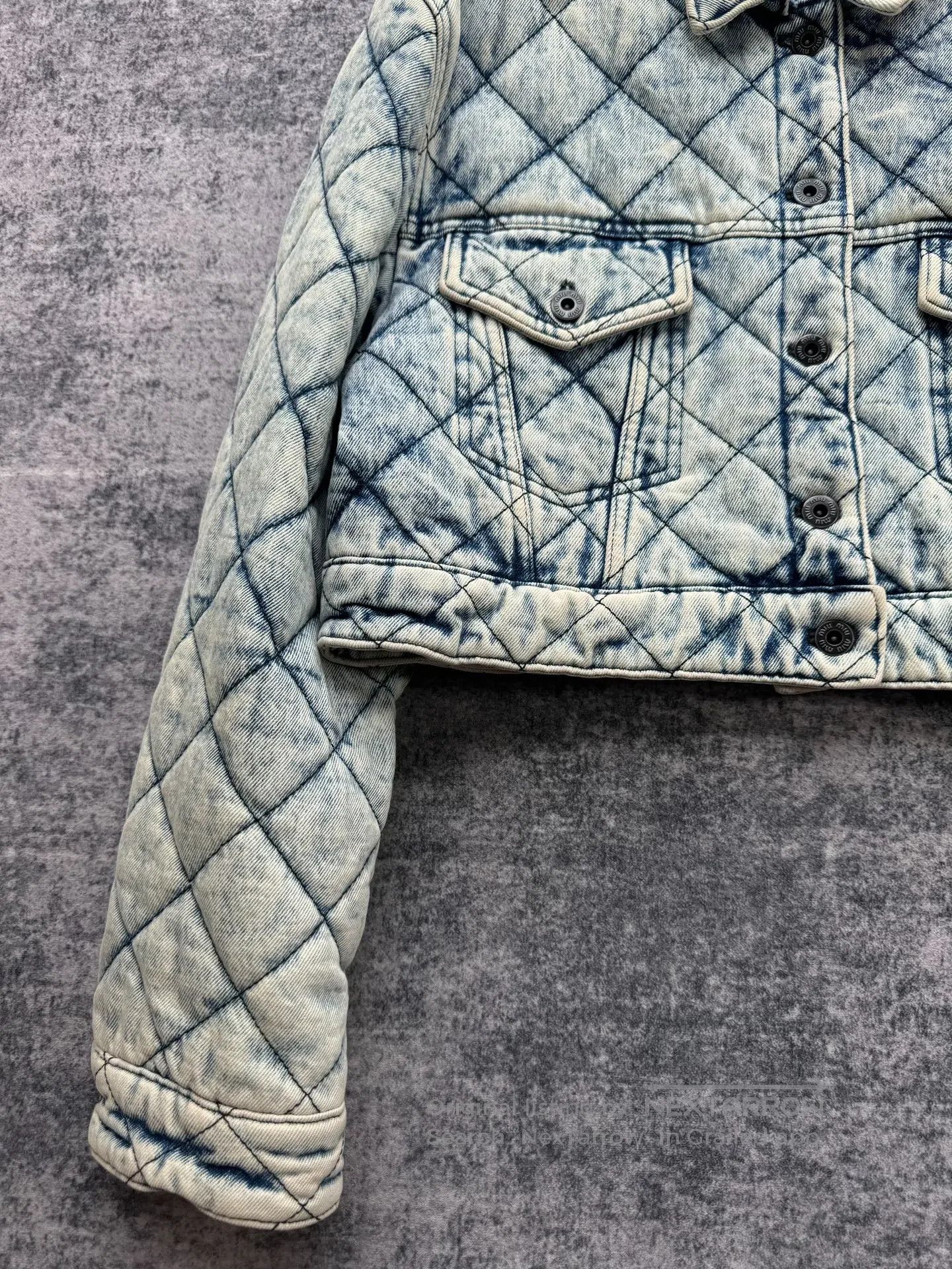 Other Miu Miu Washed Distressed Denim Padded Jacket| Size M / US 6-8 / IT 42-44 - 4 Thumbnail