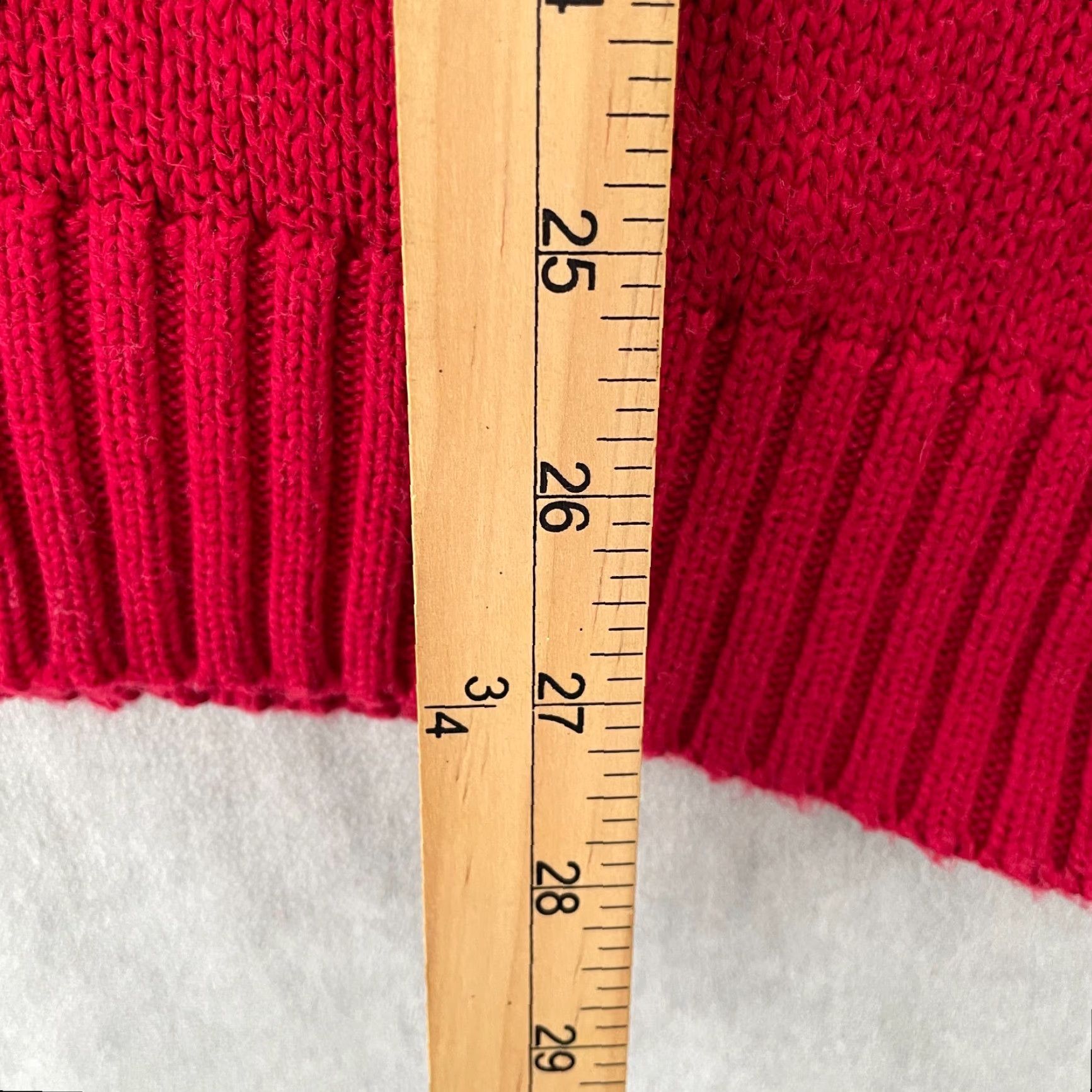 Polo Ralph Lauren VINTAGE Polo Ralph Lauren Sweater Adult XL Red Knit Pullover Long Sleeve Mens Size US XL / EU 56 / 4 - 7 Thumbnail