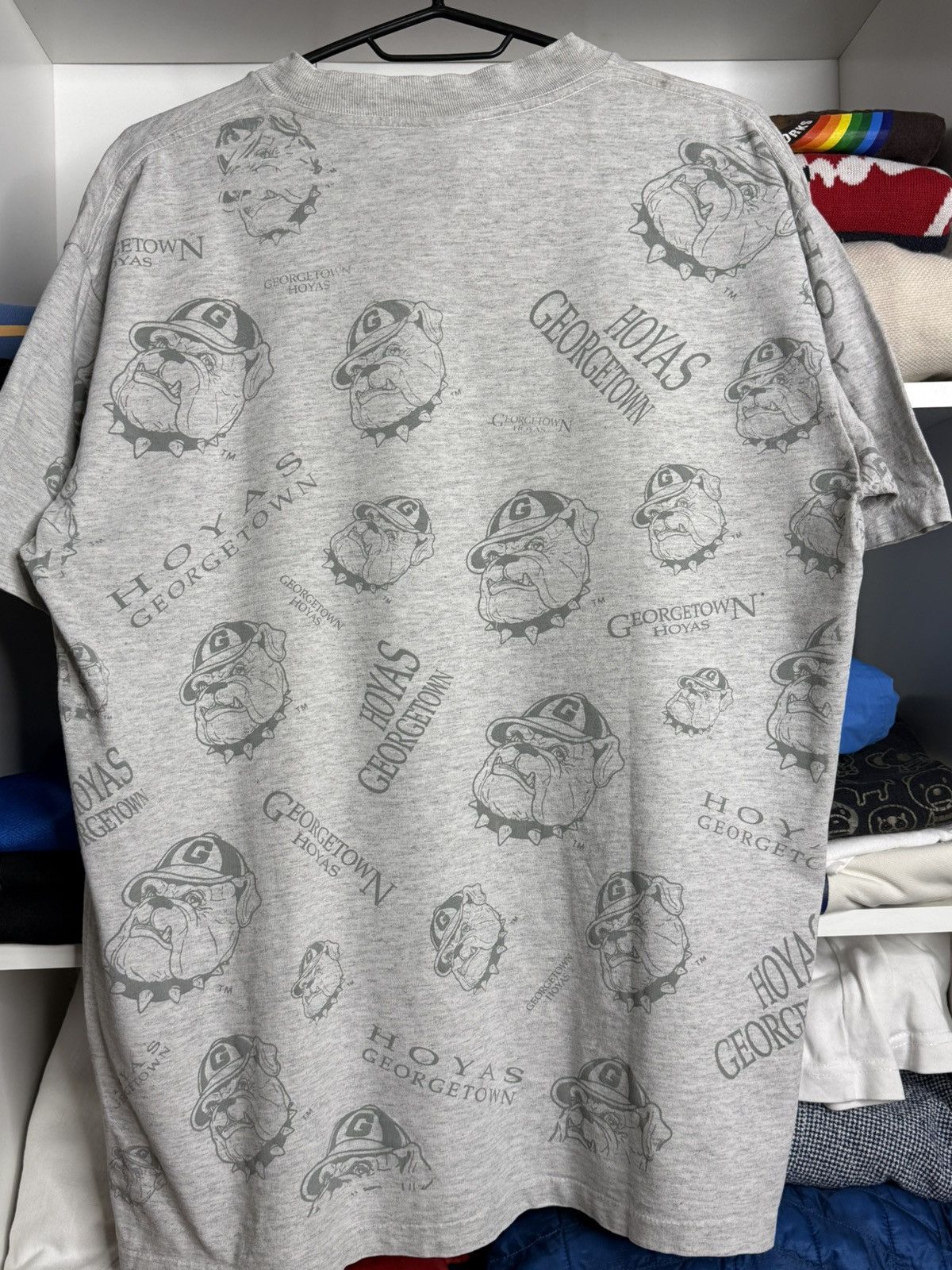 Other Vintage Georgetown Hoyas Active Image 1991 tshirt size L Size US L / EU 52-54 / 3 - 15 Thumbnail