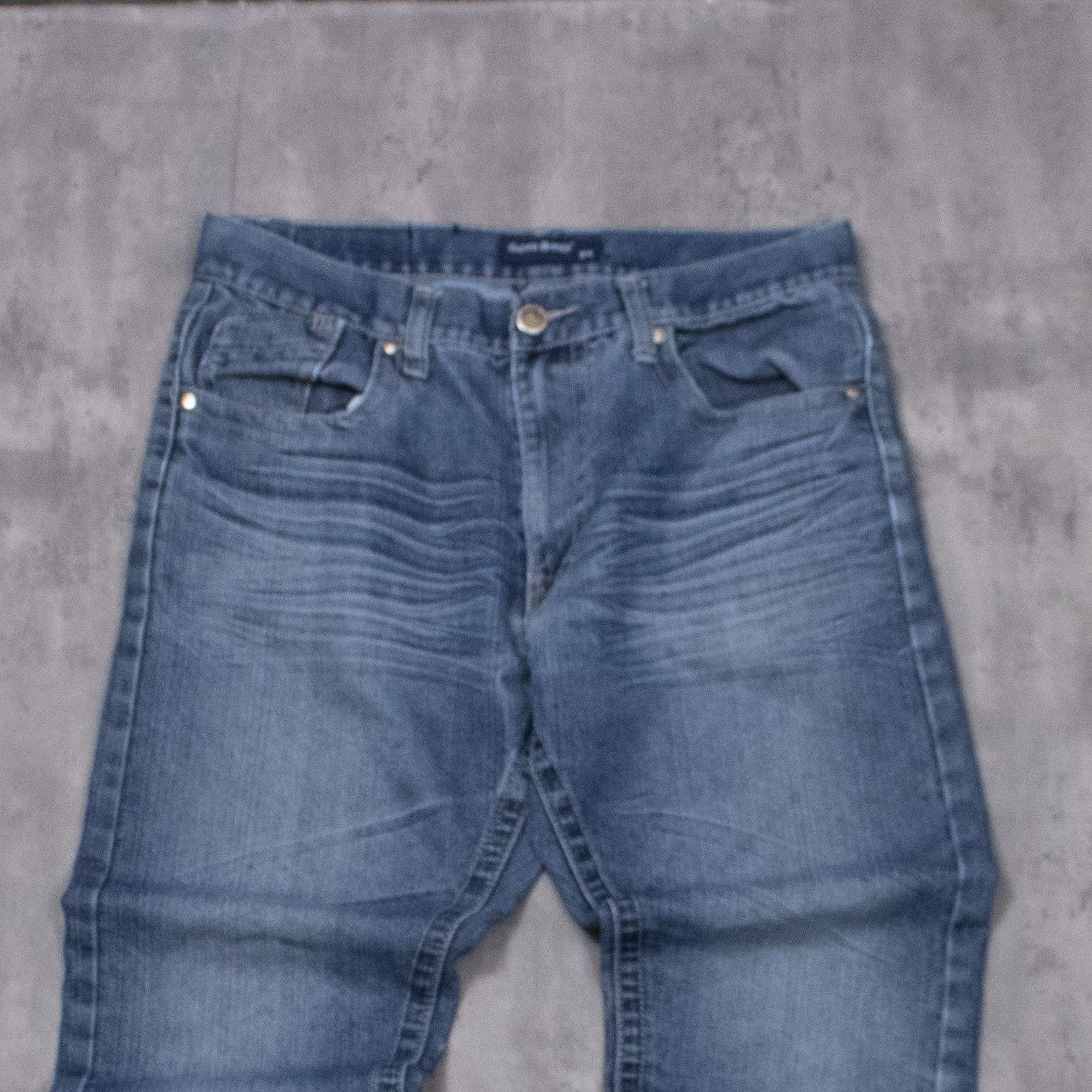 Japanese Brand Y2K Seven Souls Mid Wash Bootcut Denim Jeans Size US 34 / EU 50 - 4 Thumbnail