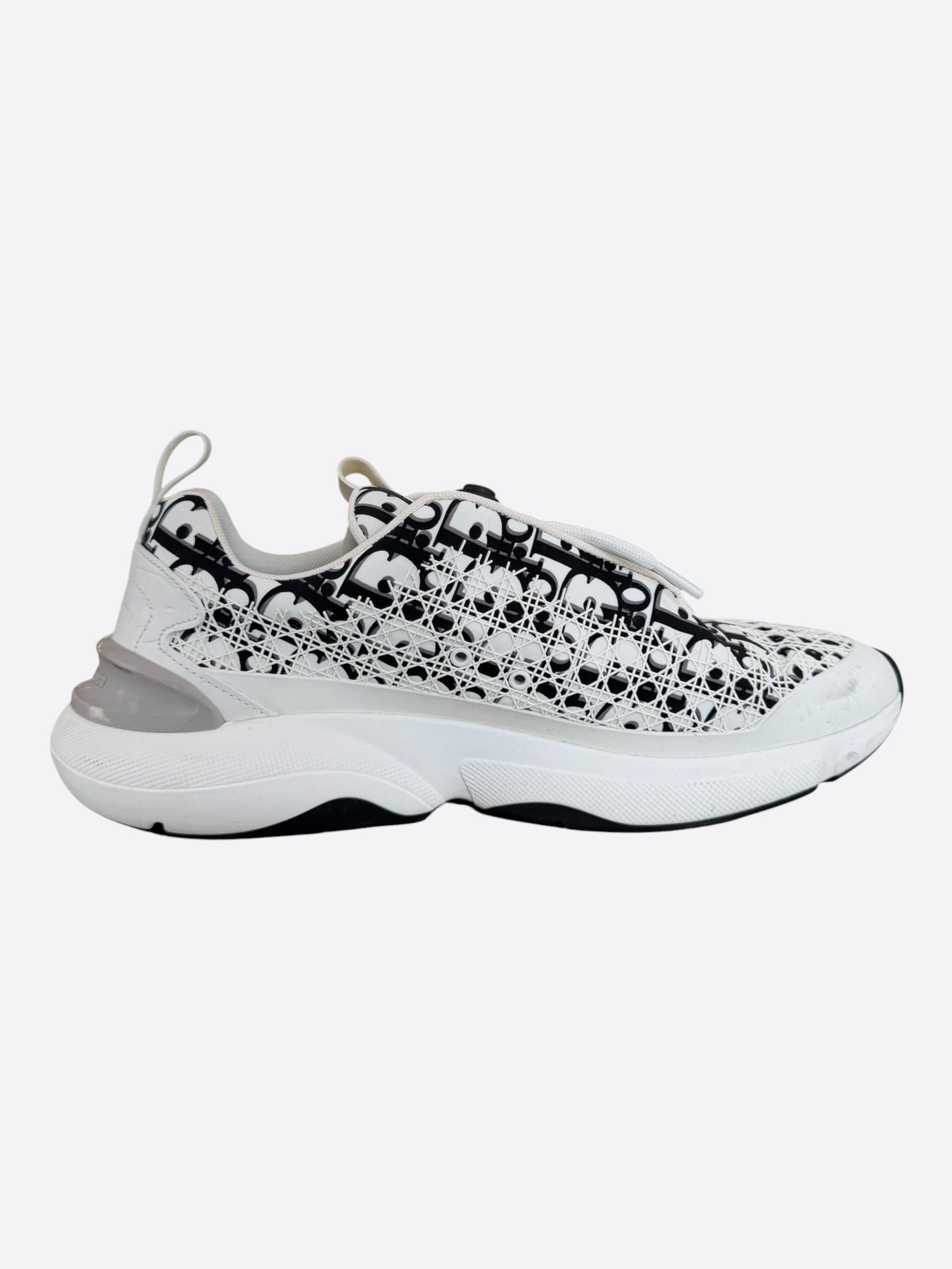 Dior Dior White & Black Oblique B24 Sneakers Size US 10 / EU 43 - 5 Thumbnail