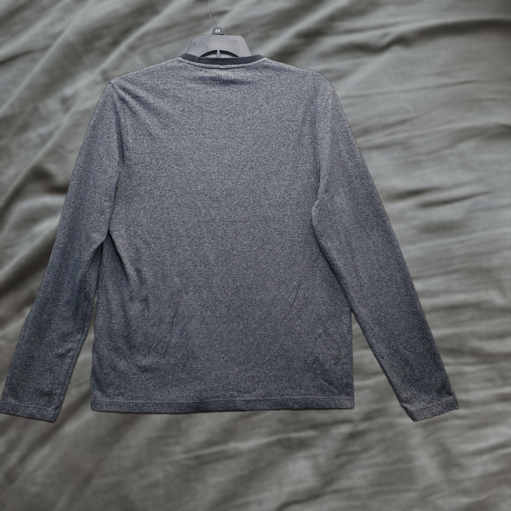 Michael Kors Michael Kors Shirt Mens Large Gray Regular Fit Long Sleeve Crew Neck Pullover Size US L / EU 52-54 / 3 - 1 Thumbnail