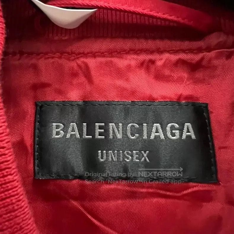 Balenciaga Balenciaga Red Embroidered Logo Jacket. Size US XS / EU 42 / 0 - 3 Thumbnail