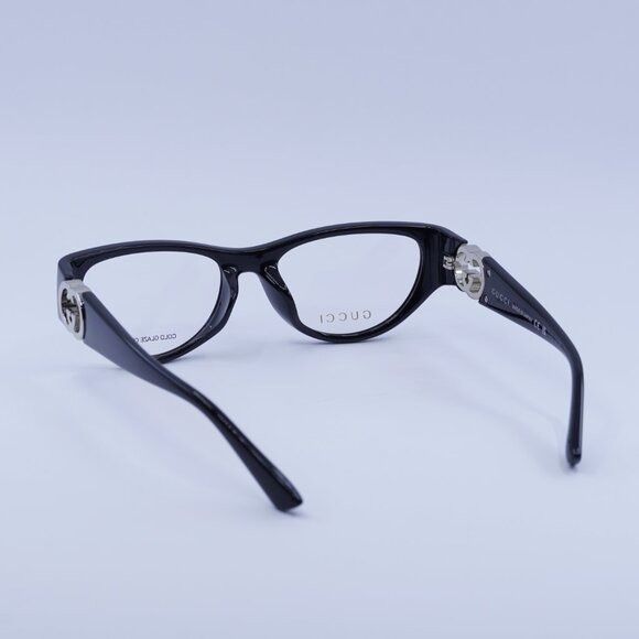 Gucci Gucci GG1825O 001 Eyeglasses Shiny Black 54mm Cat Eye Frame Size ONE SIZE - 4 Thumbnail