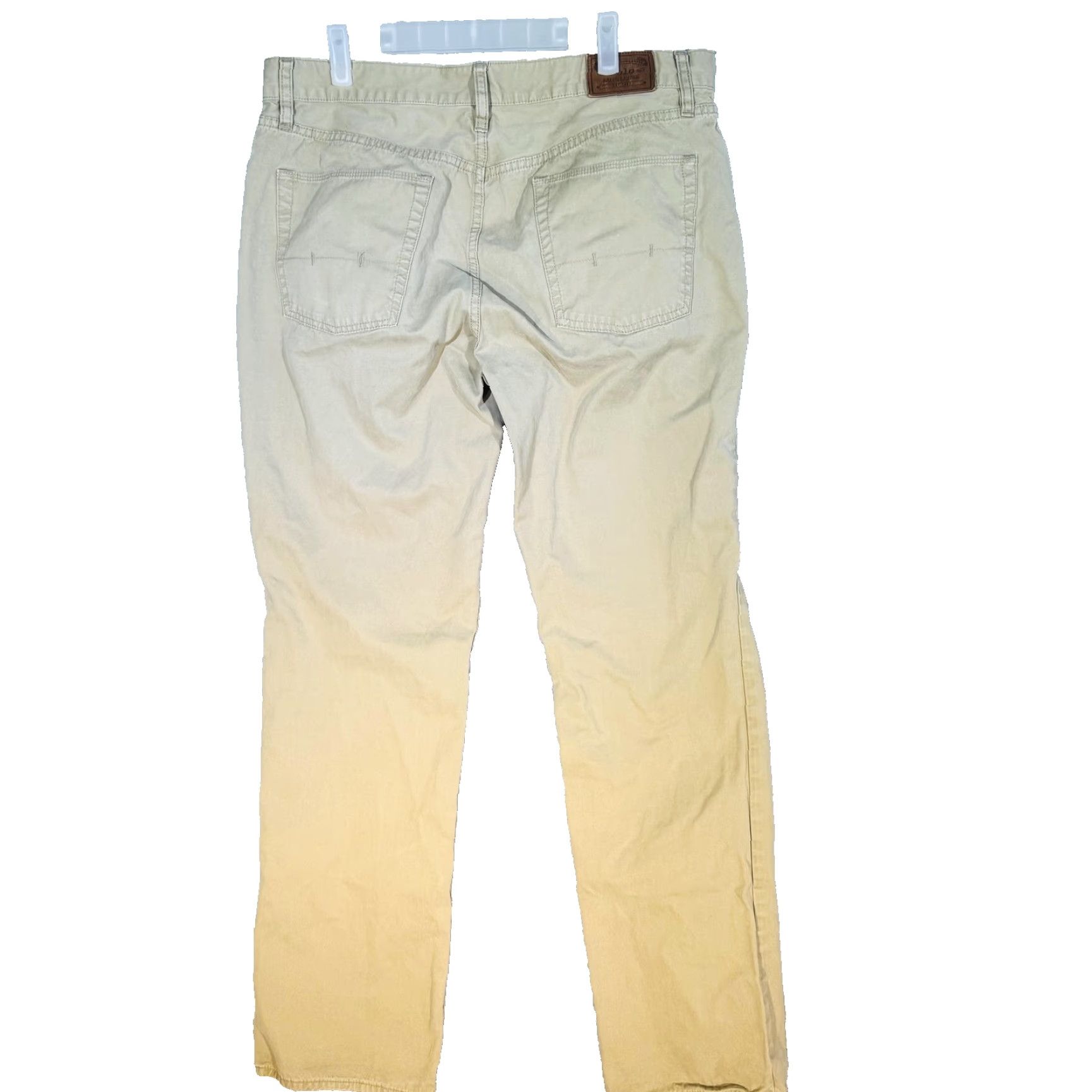 Polo Ralph Lauren Polo Ralph Lauren Khakis Mens 36x34 Beige Cotton Authentic Dungarees Zip Fly Size US M / EU 48-50 / 2 - 2 Thumbnail