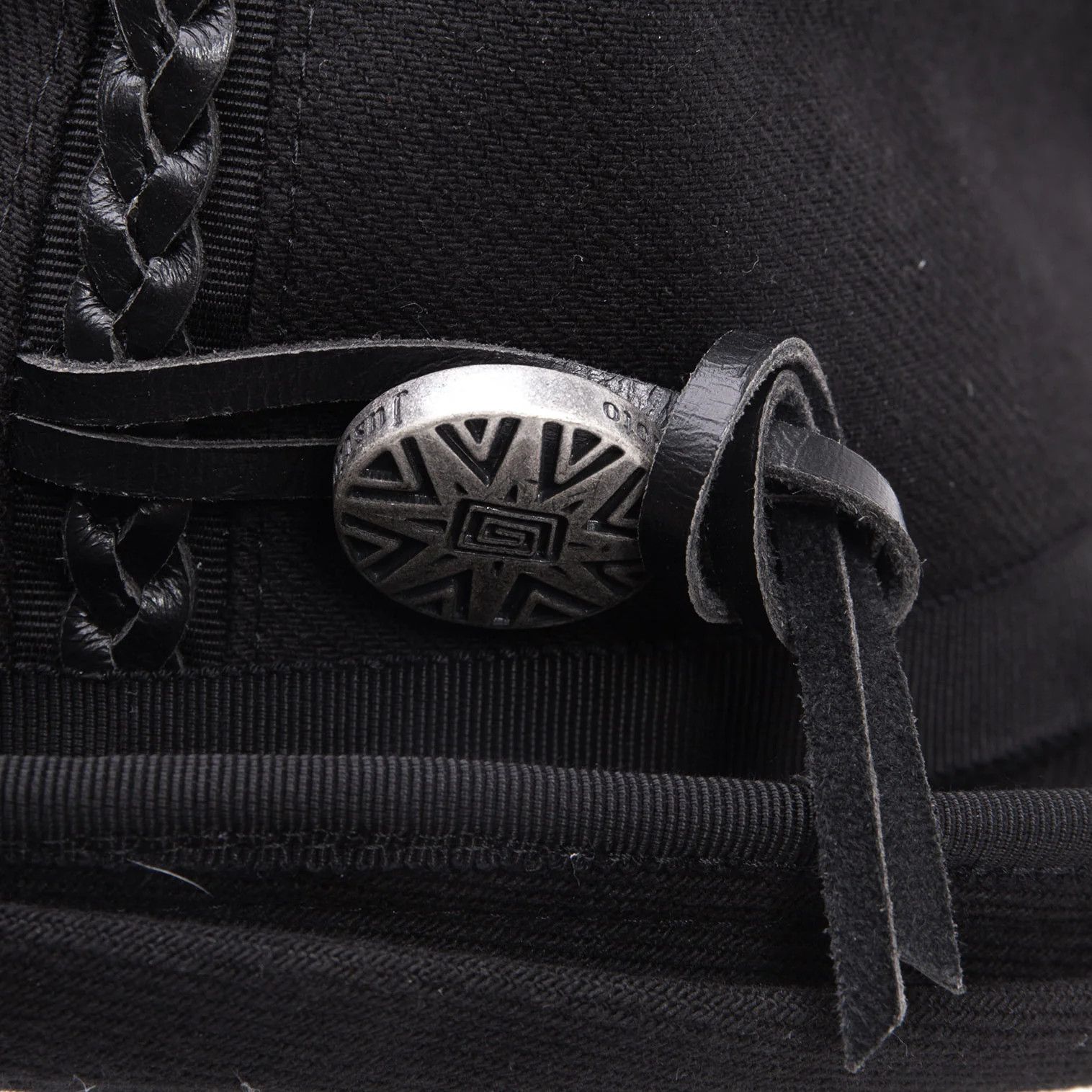 Yohji Yamamoto Yohji Yamamoto × Justin Davis Leather Braided Cotton Hat Size ONE SIZE - 3 Thumbnail