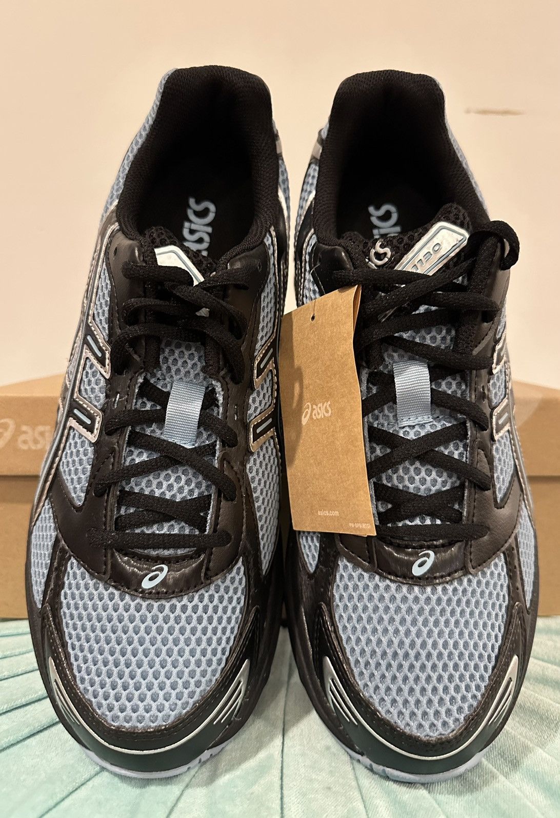 Asics ASICS Gel-1130 Black Ice Blue Size US 12 / EU 45 - 3 Thumbnail
