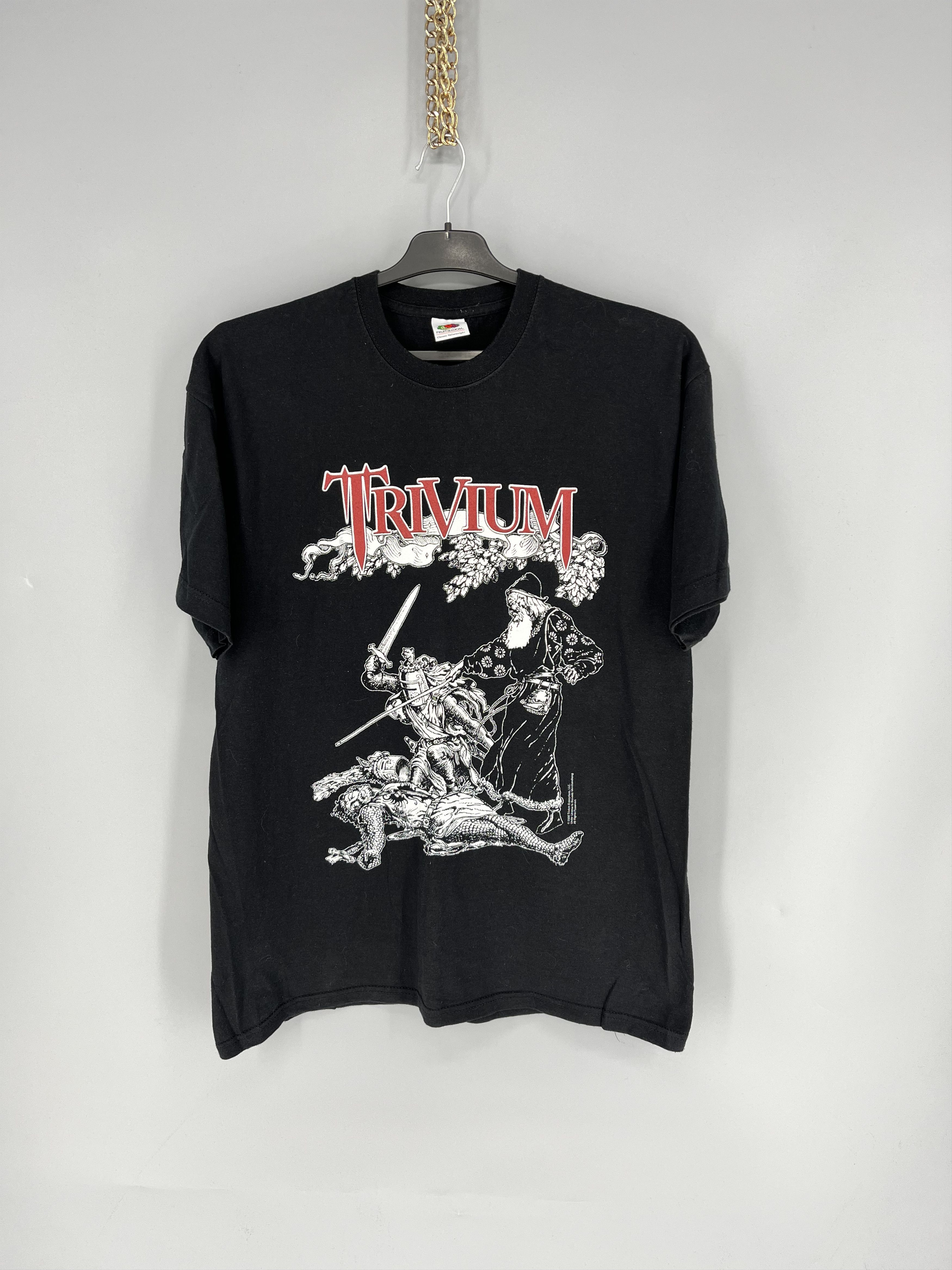 Band Tees Vintage Y2K Triviumn Tour Size M Horror Fece Size US M / EU 48-50 / 2 - 1 Thumbnail
