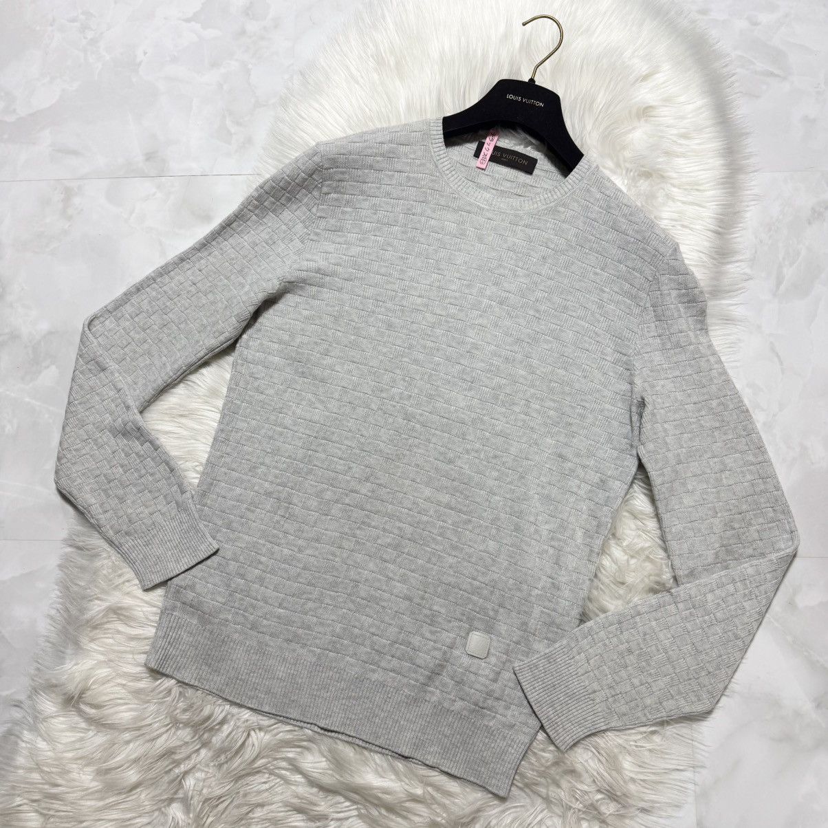 Louis Vuitton Authentic Louis Vuitton Damier Knit Sweater Size US M / EU 48-50 / 2 - 5 Thumbnail