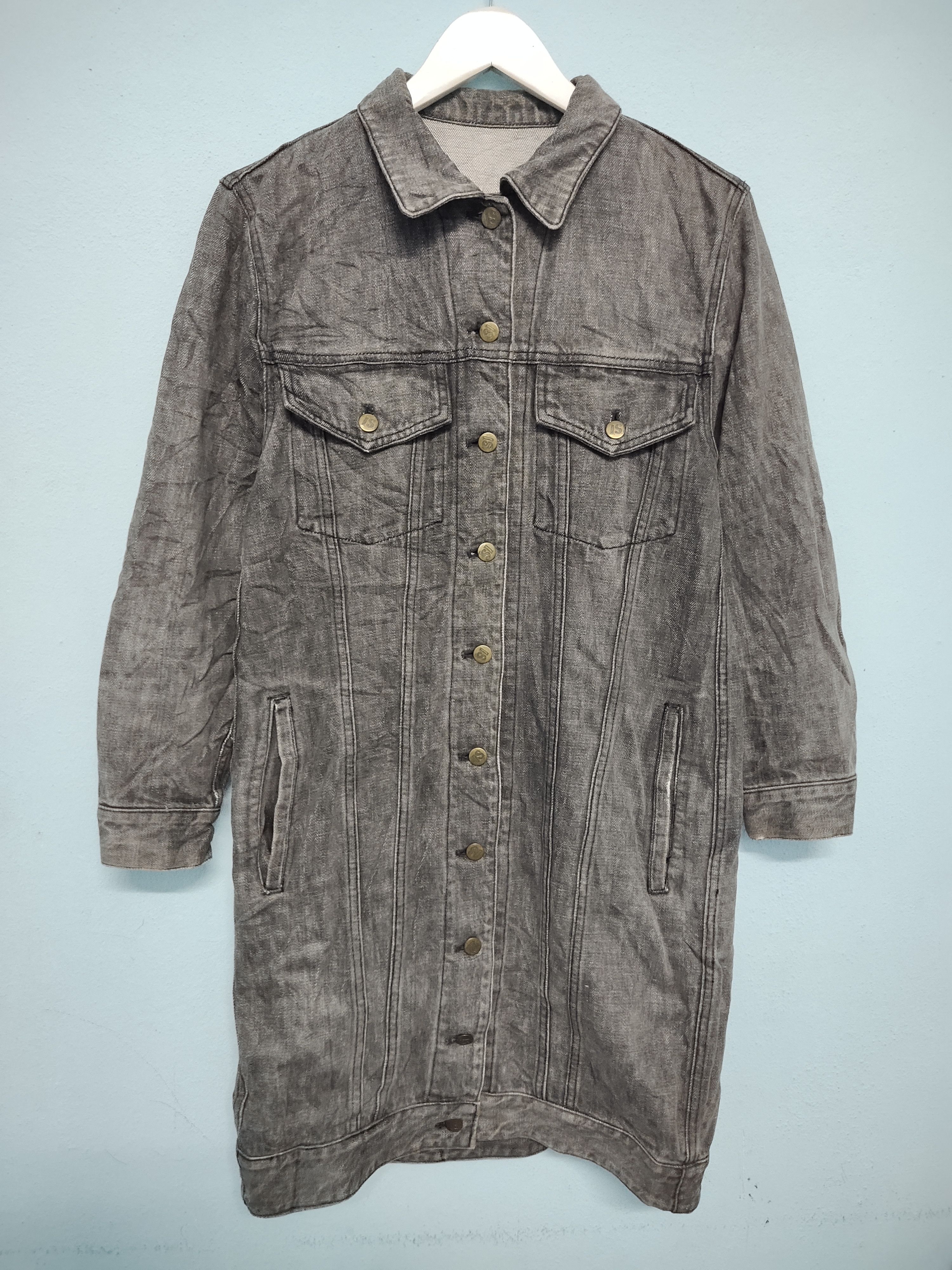Issey Miyake 80’s Issey Miyake I.S Issey Sport Denim Long Jacket Size M / US 6-8 / IT 42-44 - 1 Thumbnail