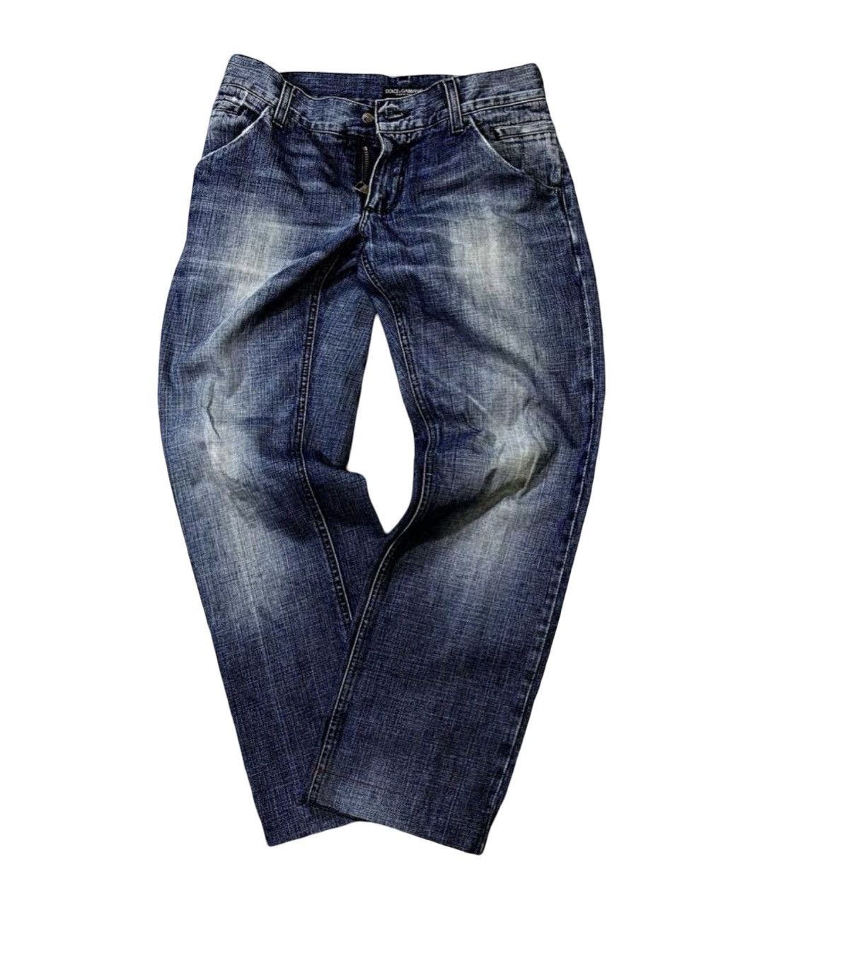 Dolce & Gabbana Dolce & Gabbana "14 Classic" Distressed Metal Logo Denim Size US 32 / EU 48 - 2 Thumbnail