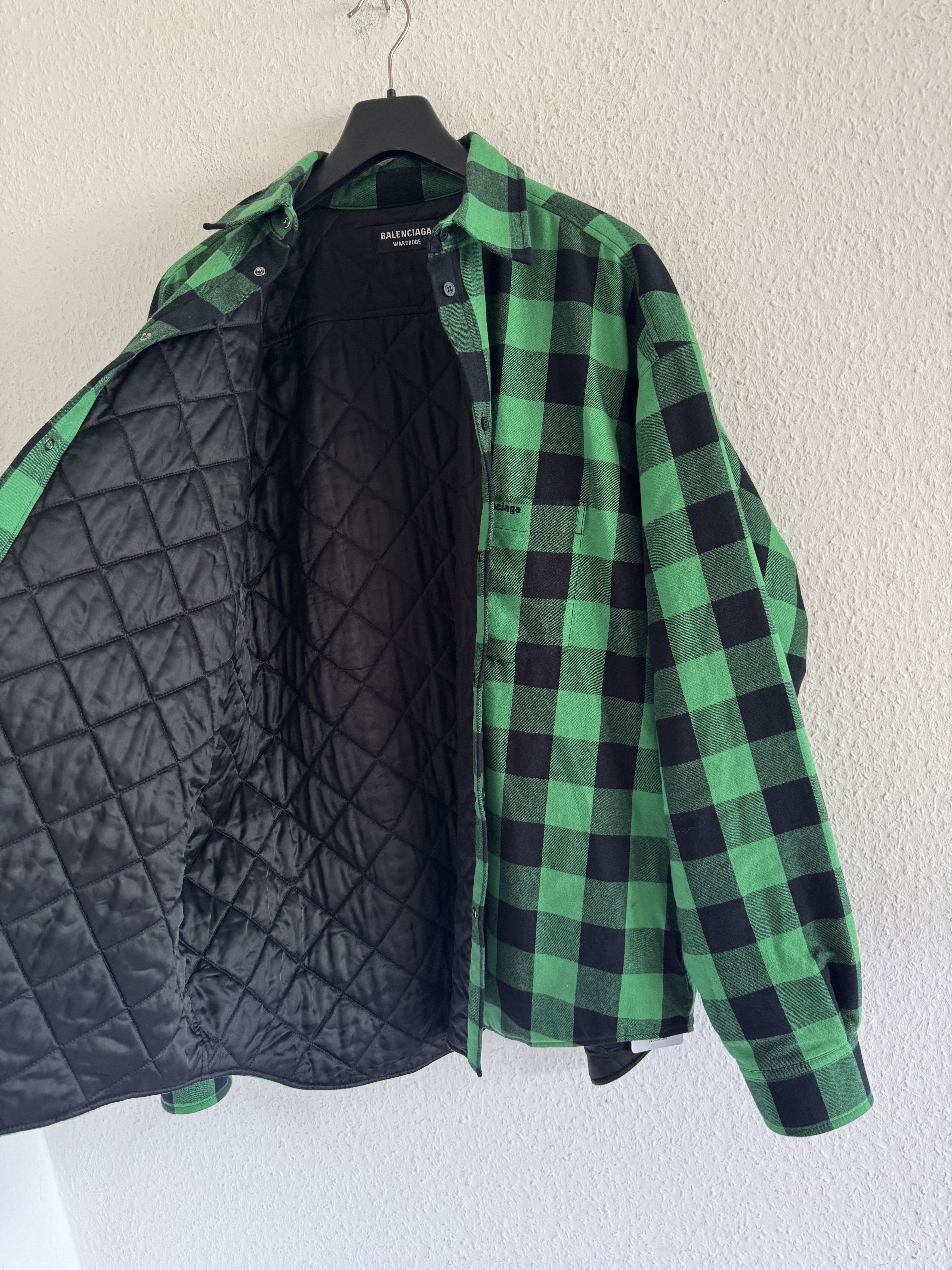 Balenciaga Padded Oversized Check Shirt Size US S / EU 44-46 / 1 - 18 Thumbnail