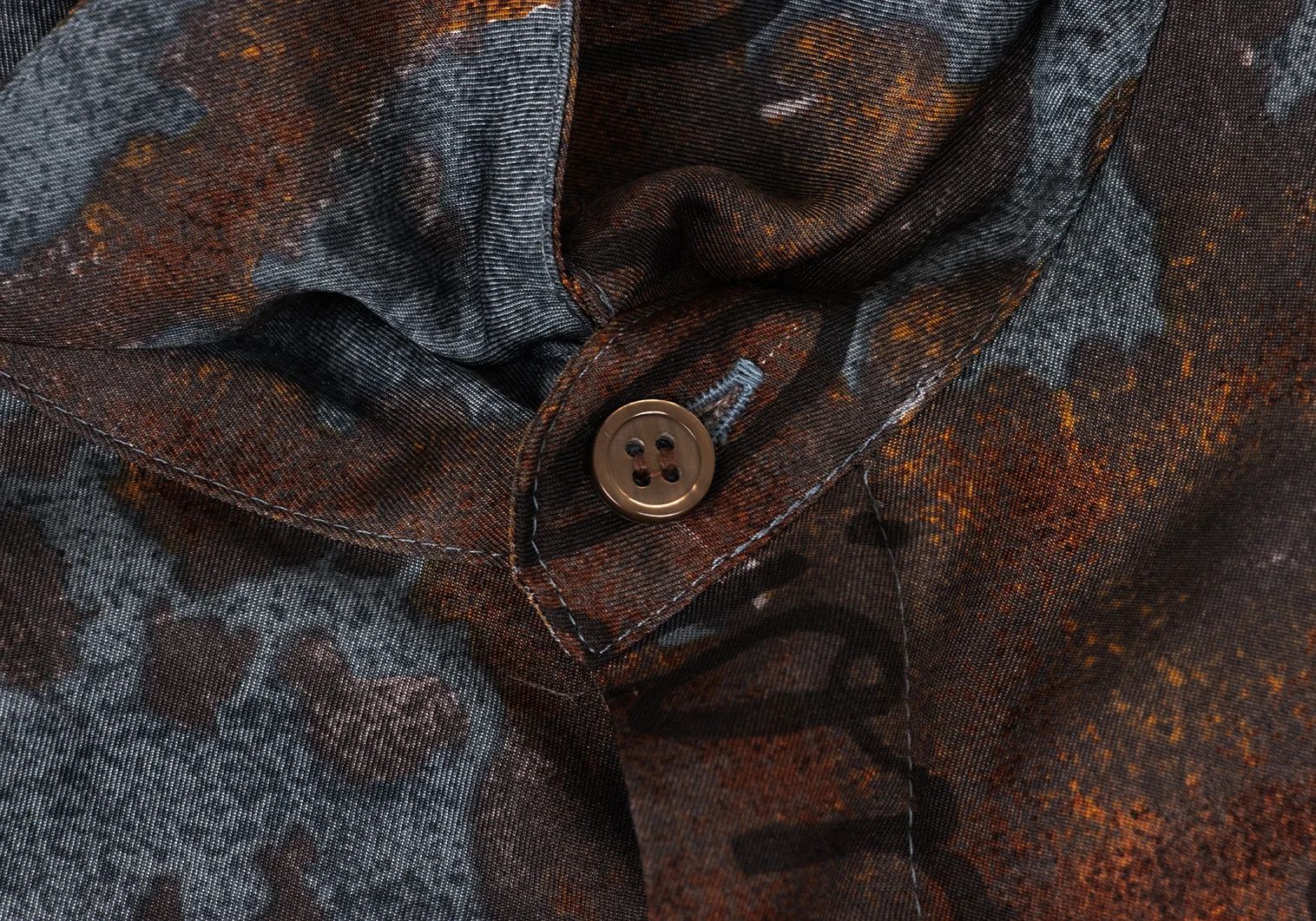 Jean Paul Gaultier Junior Printed Logo Shirt in Blue and Brown Size US M / EU 48-50 / 2 - 4 Thumbnail