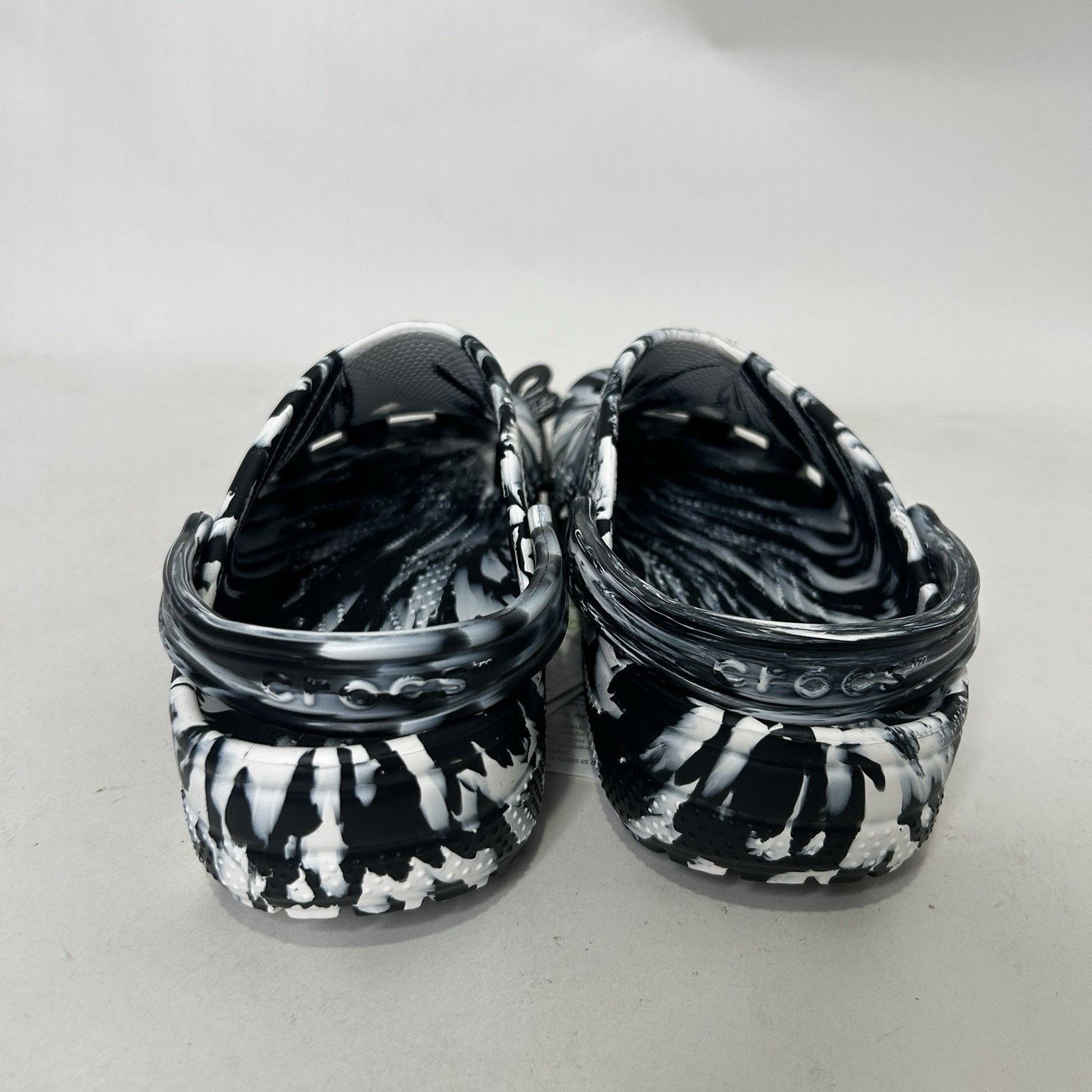 Crocs Classic Clog Crocs Marble Tie Dye “Black & White” Size US 9 / EU 42 - 4 Thumbnail