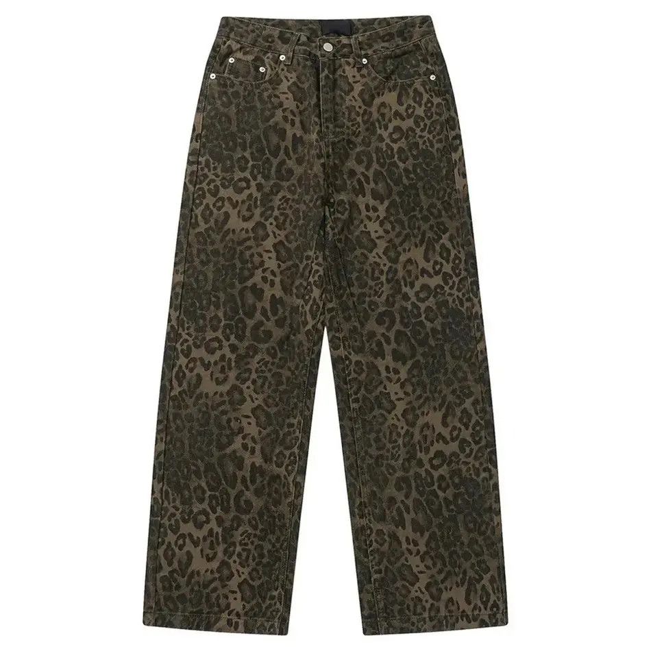 Japanese Brand Vintage Jeans Leopard Graphic Loose Trousers Unisex Size US 32 / EU 48 - 6 Thumbnail