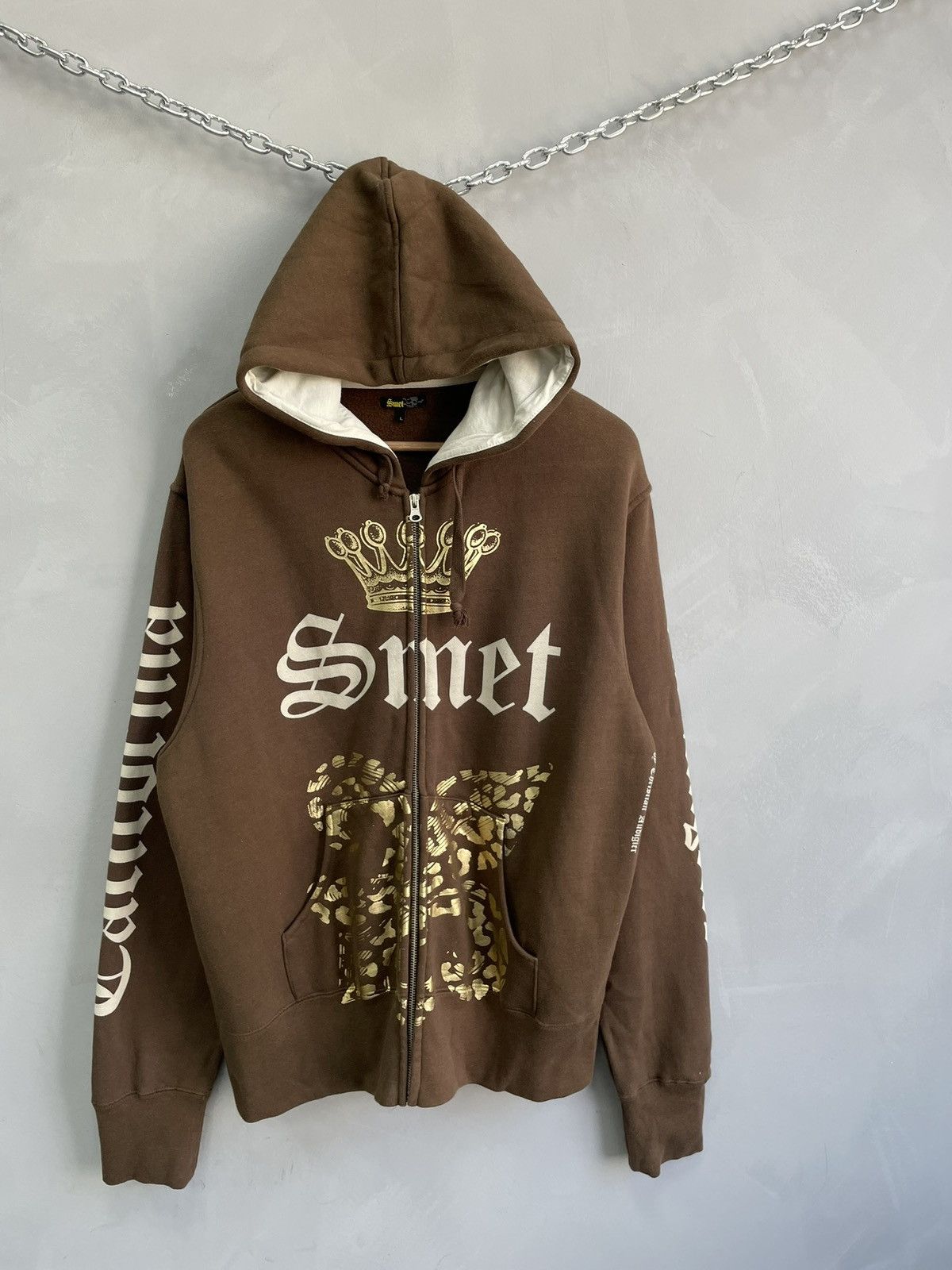 Christian Audigier Ed Hardy by christian Audigier over print hoodie y2k Size US L / EU 52-54 / 3 - 2 Thumbnail