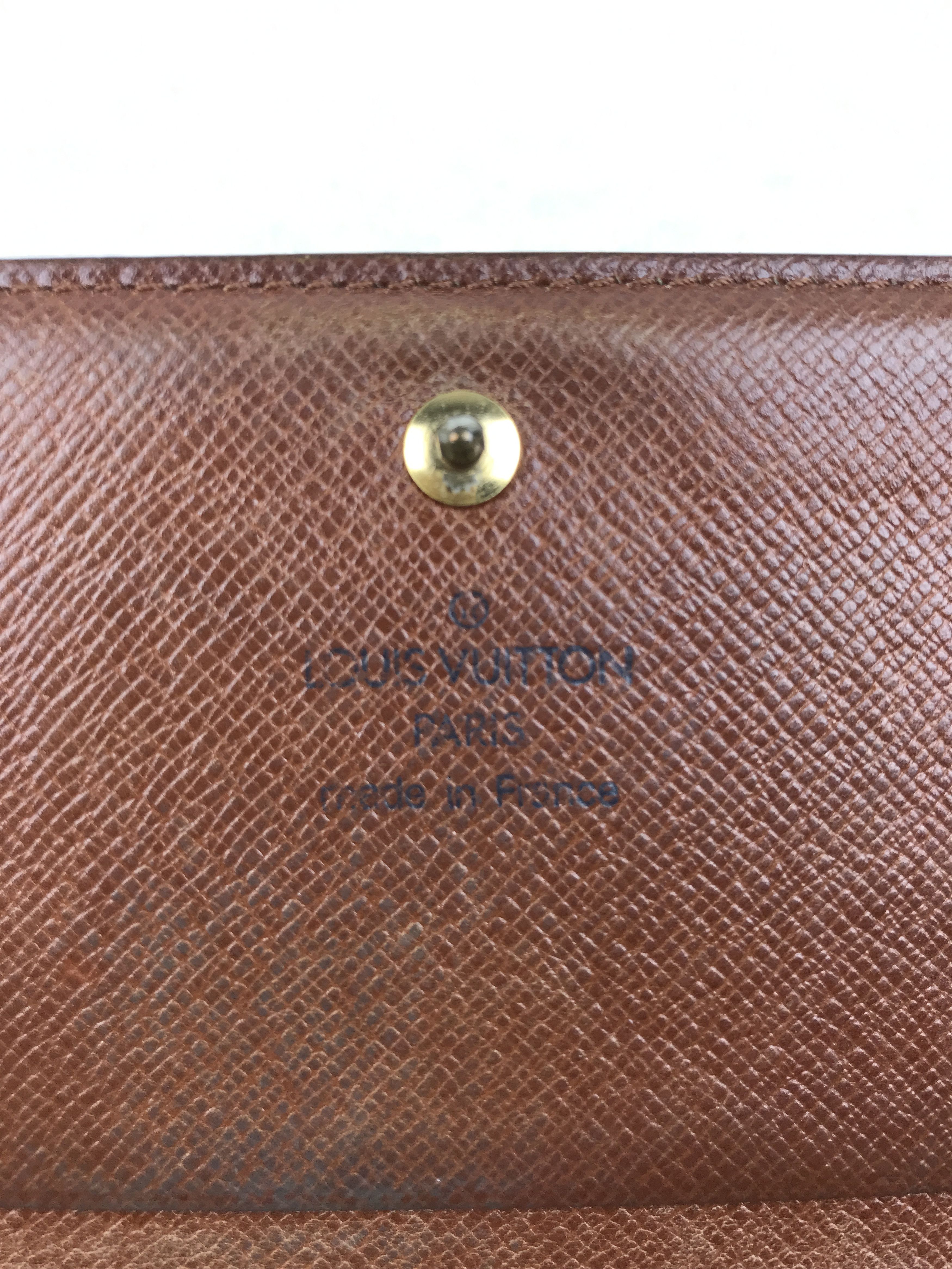 Vintage Louis Vuitton Monogram Porte Monnaie Billets