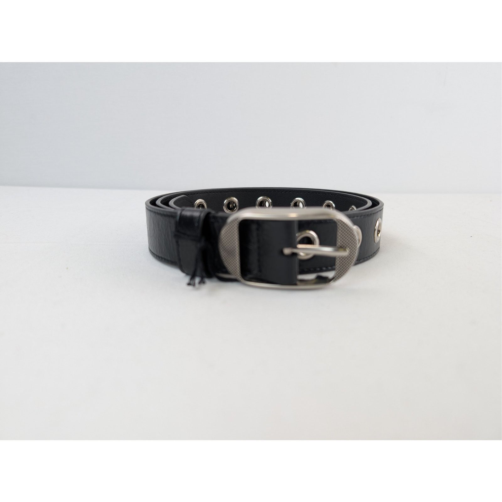 Balenciaga o1rshd1 Size: 90/ Le Cagole Embellished Crinkled Belt Black Size 36 - 1 Thumbnail
