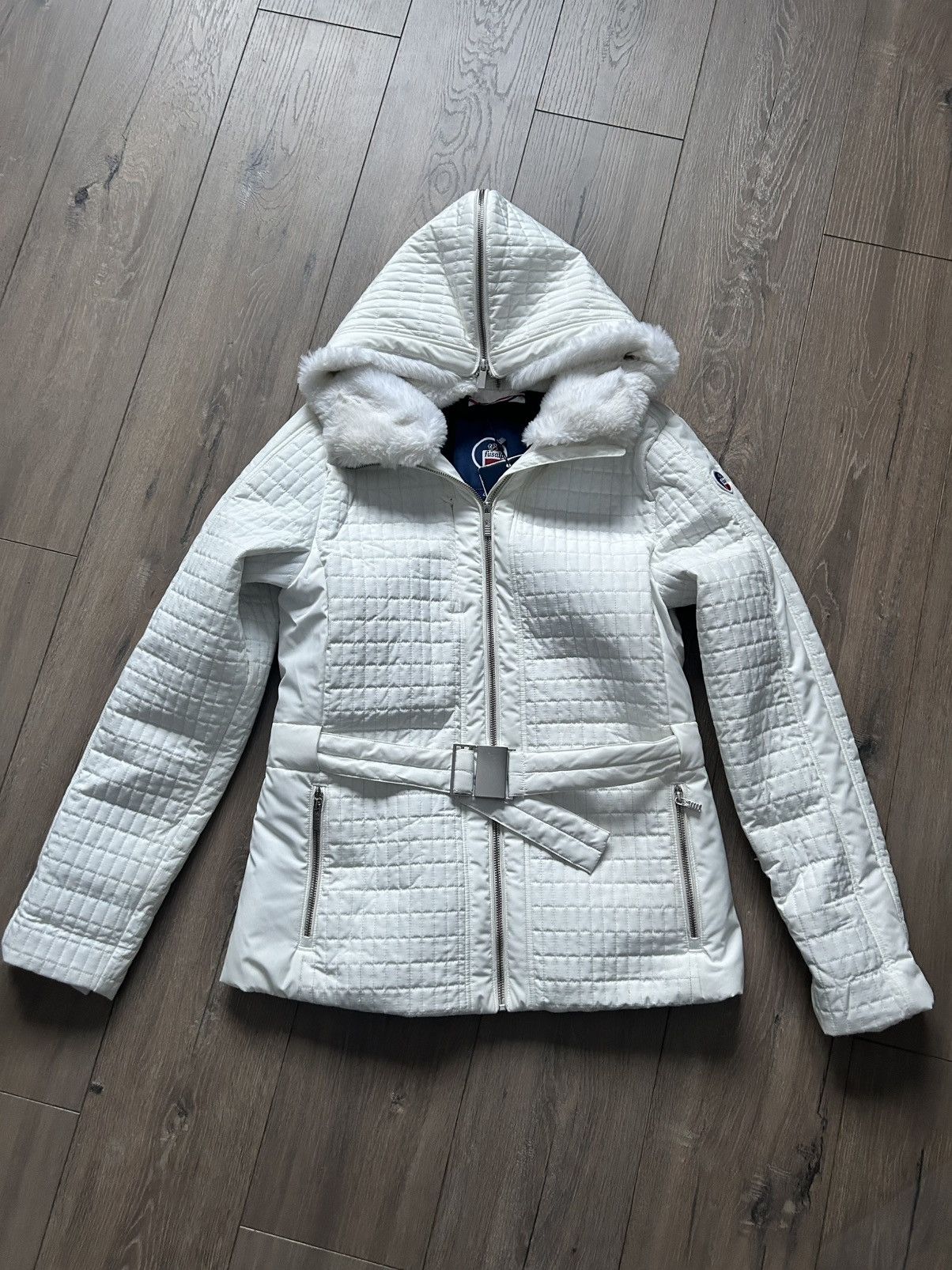 Fusalp Fusalp white ski city jacket with belt new XL 42 Size XL / US 12-14 / IT 48-50 - 1 Thumbnail