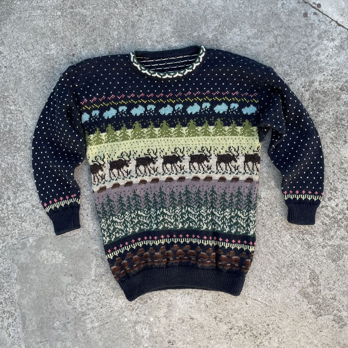 Other Vintage Knit Sweater Hand Made Custom Y2K 90s USA Size US M / EU 48-50 / 2 - 1 Thumbnail