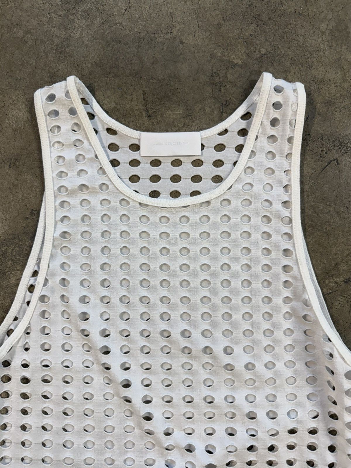 ALEXANDER DIGENOVA Alexander Digenova White Laser Cut Tank Top Size US L / EU 52-54 / 3 - 2 Thumbnail