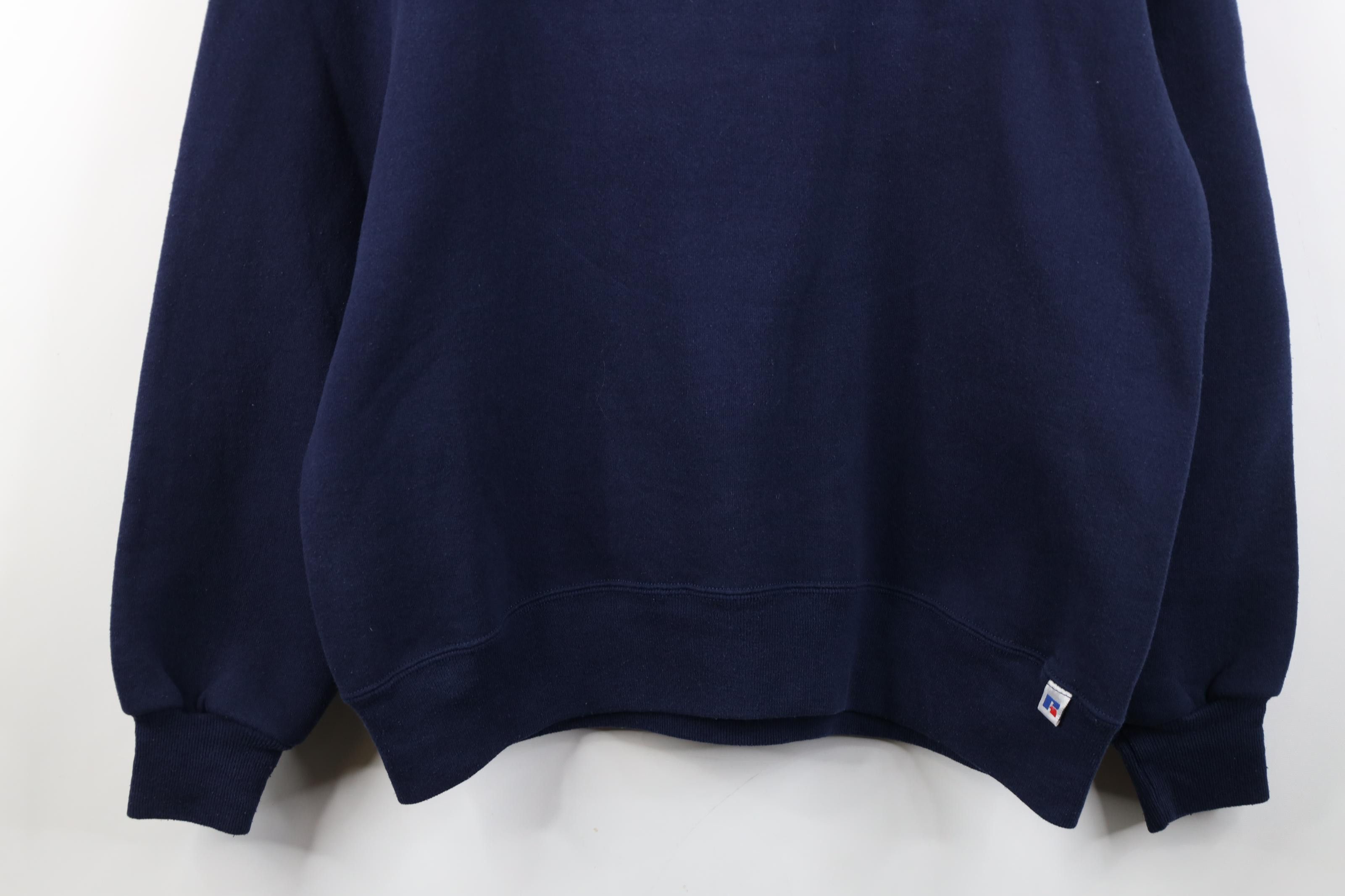 Russell Athletic Vintage 90s Russell Athletic Crewneck Sweatshirt Blue USA Size US XL / EU 56 / 4 - 3 Thumbnail