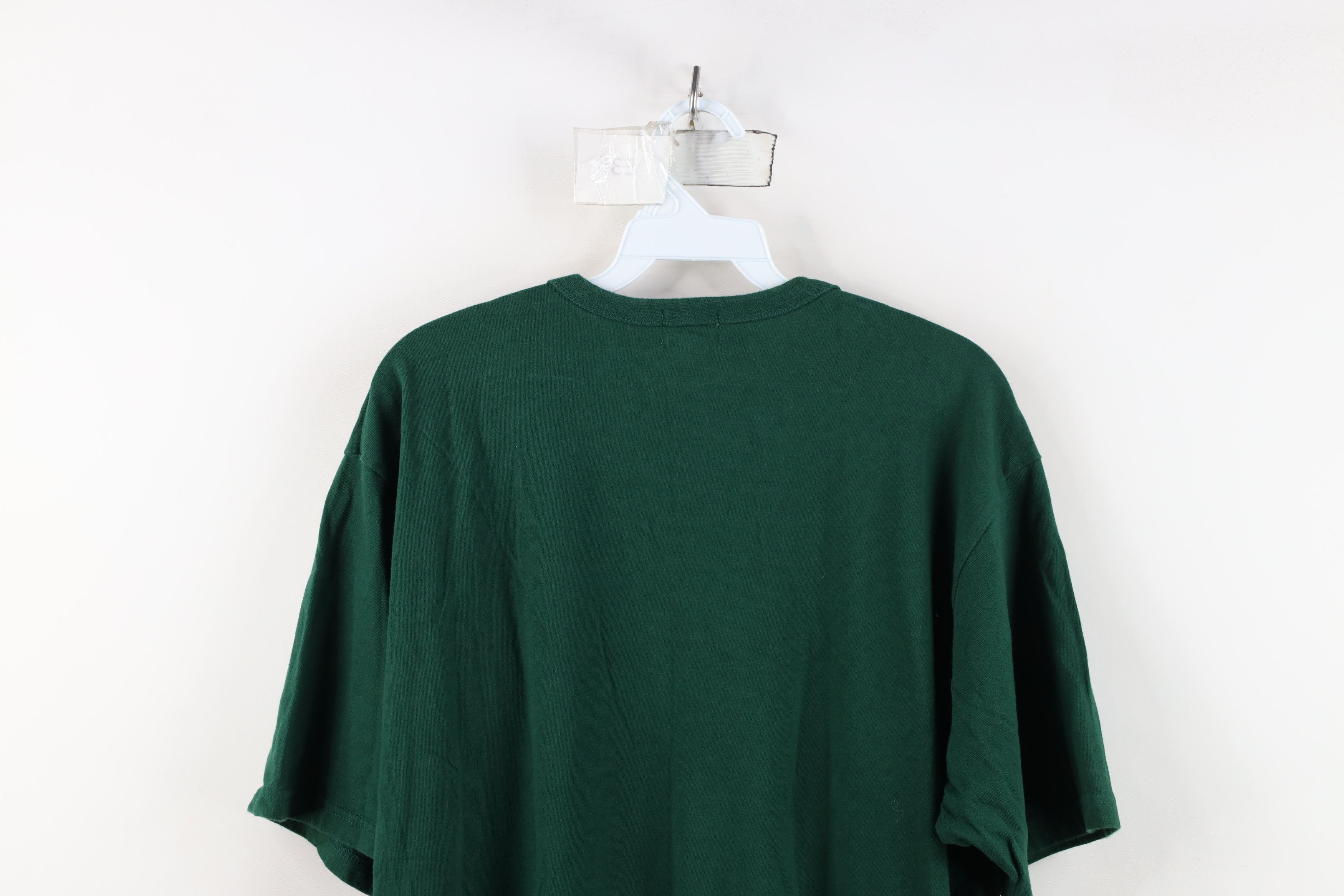 Vintage Vintage 90s Streetwear Short Sleeve T-Shirt Green Cotton Size US XXL / EU 58 / 5 - 13 Thumbnail