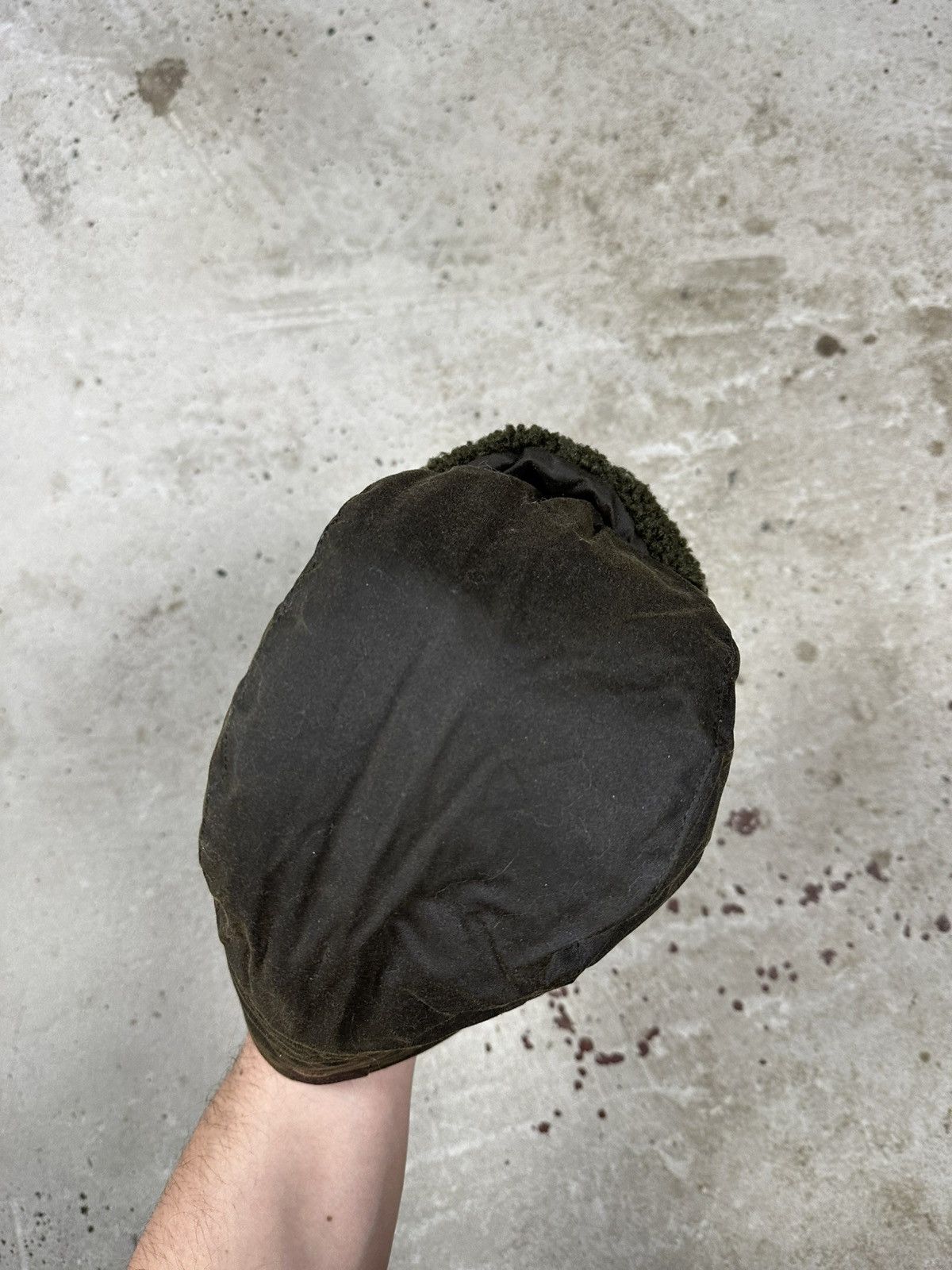 Barbour × Vintage Vintage Barbour Waxed Cotton Trapper Hat Ushanka Size ONE SIZE - 4 Thumbnail