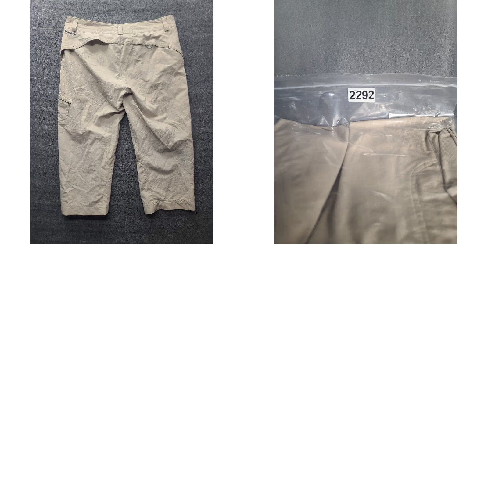 Vintage Columbia Titanium Capris Womens 12 Regular Fit 34x21 Roll Up Omni Shade Gorpcore Capris Pants Beige Polyester Zip Button Size ONE SIZE - 10 Thumbnail
