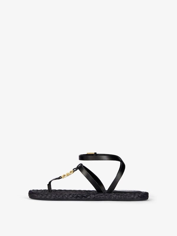 Givenchy o1w1db10126 Sandals in Black Size US 5 / IT 35 - 3 Thumbnail