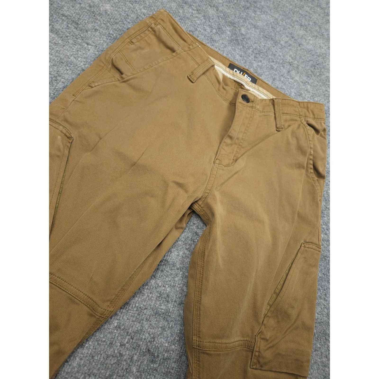 DUER DUER Live Free Adventure Pant Men's 30x30 Brown mpth1006 Cargo Pockets Stretch Tapered 5-Pocket Denim? Size US 30 / EU 46 - 3 Thumbnail