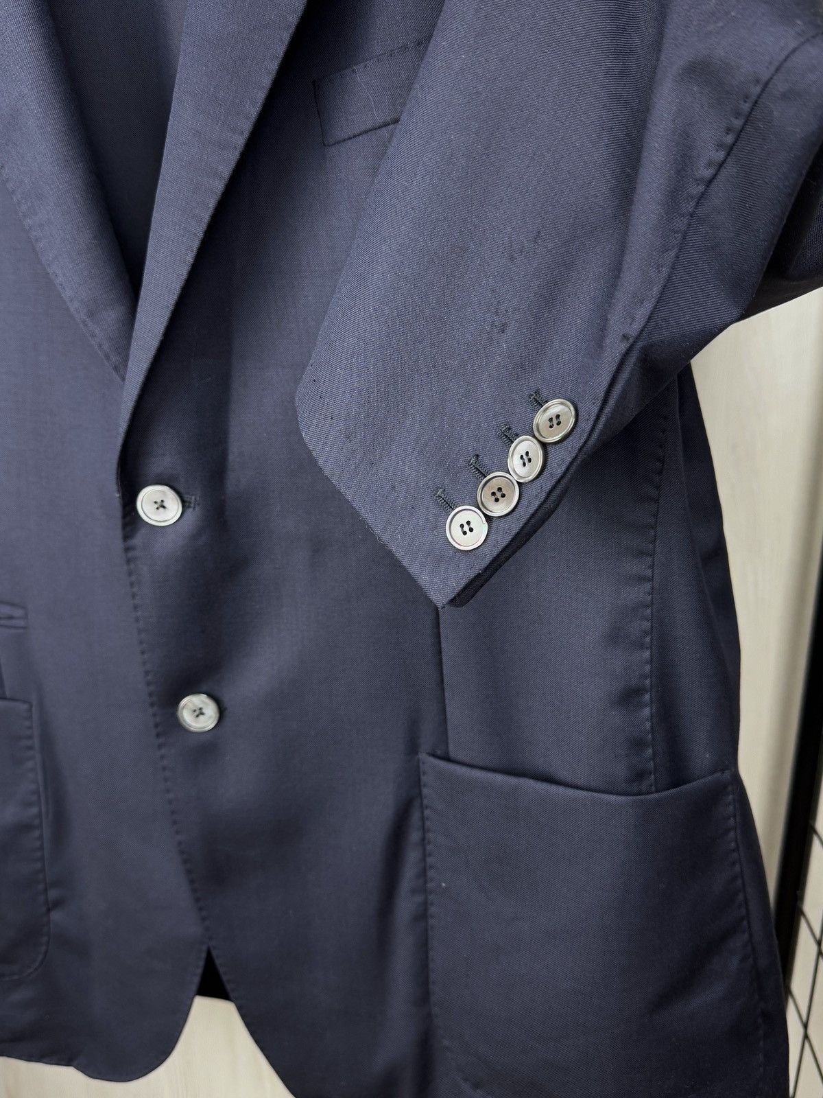 Other Artu Napoli Navy Blue unlined travel jacket wool blazer Size 48R - 8 Thumbnail